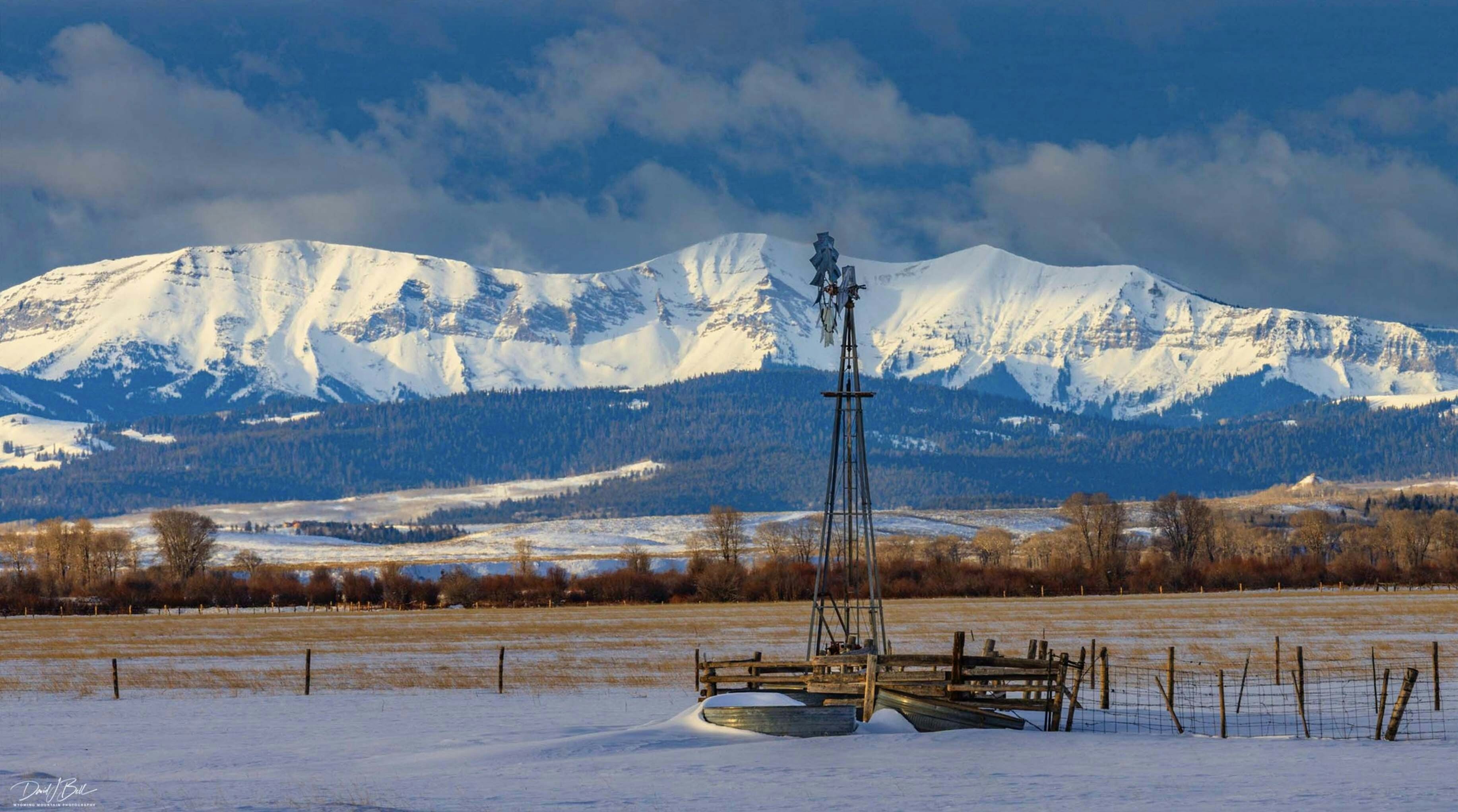 "This beautiful scene and windmill located up Horse Creek is one of my favorites in Sublette County."