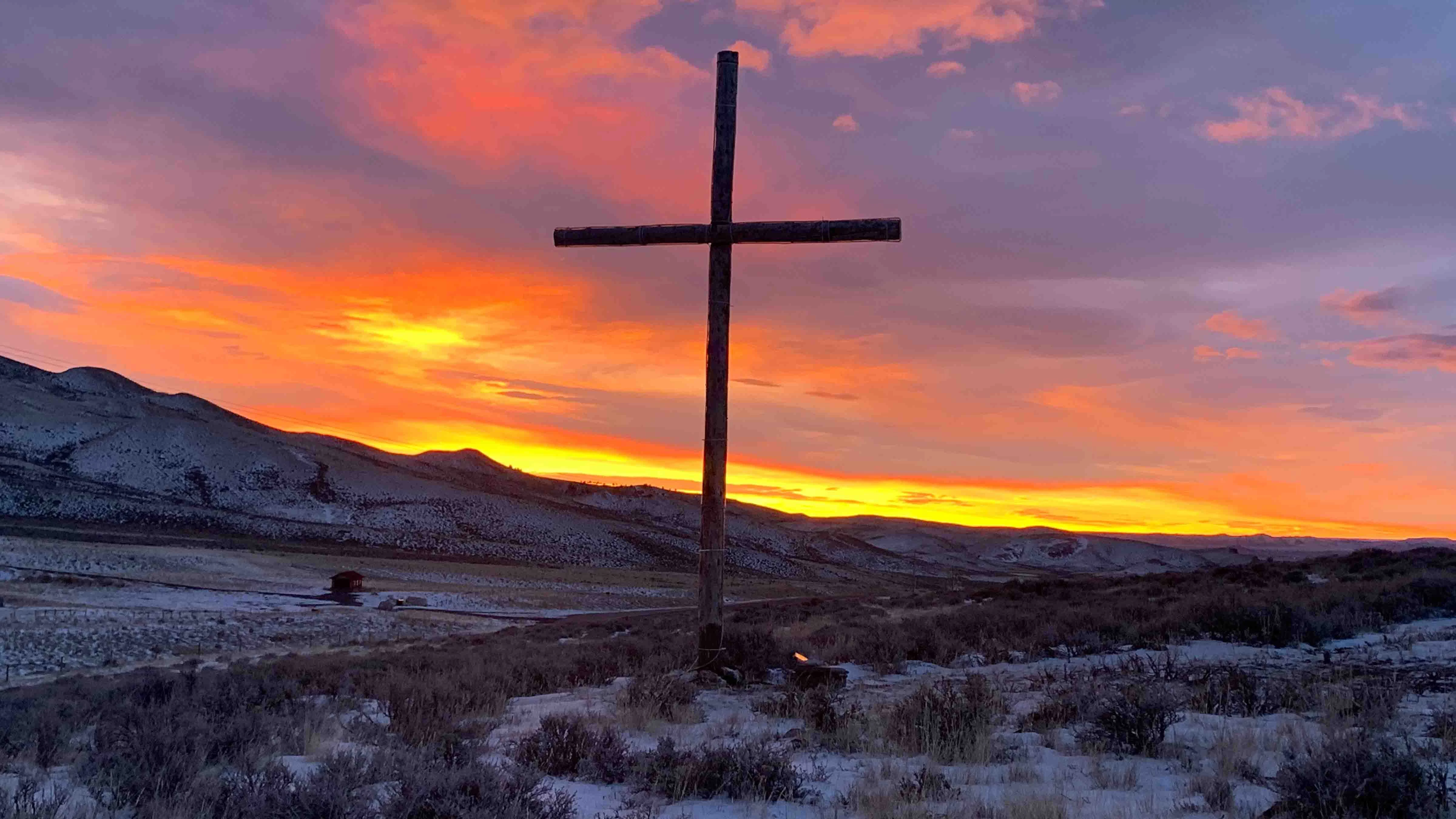 Sunrise at Skull Creek Pass on Blue Cross Ranch, nine miles north of Cody.