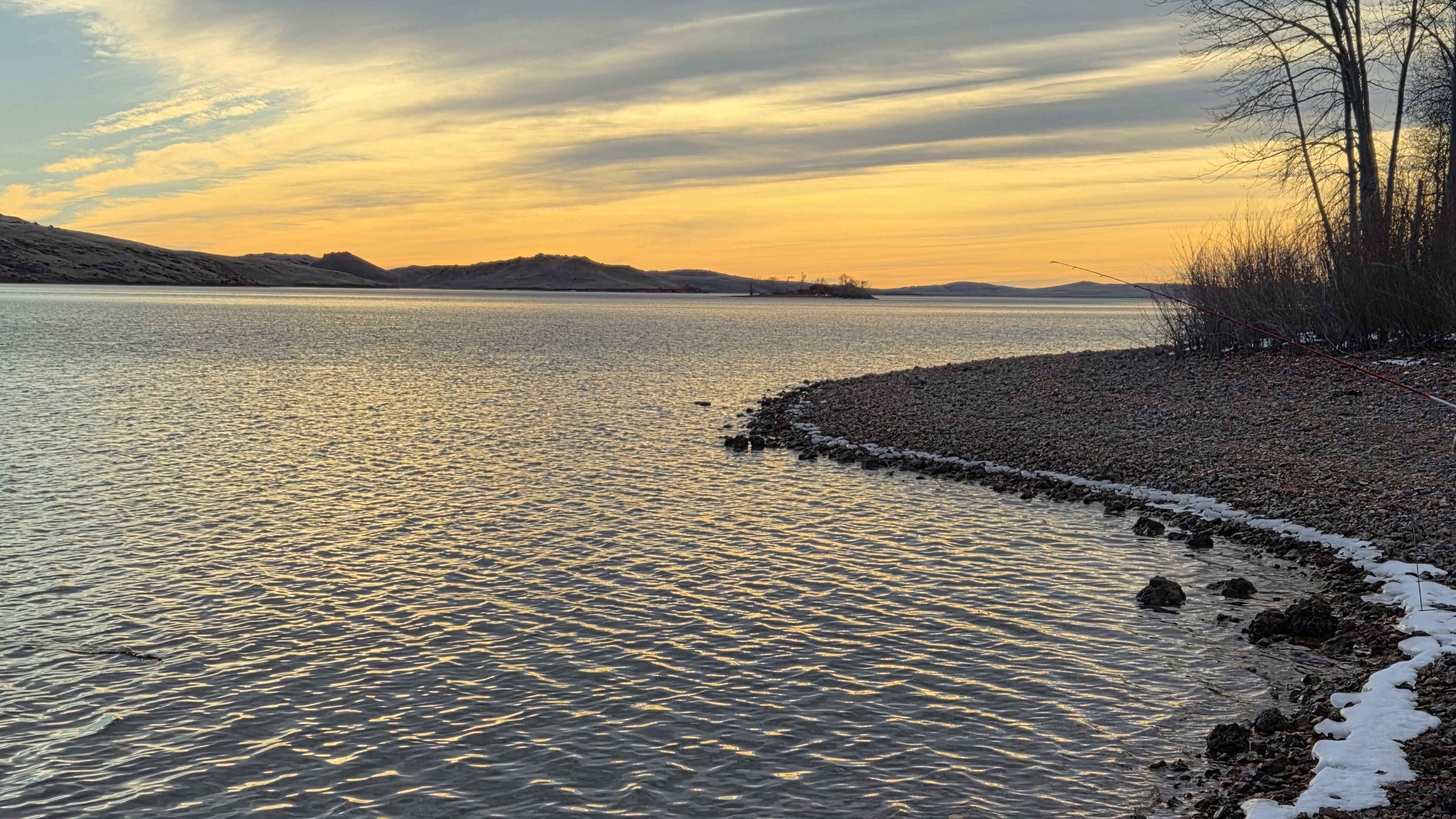 "Lake DeSmet outside of Buffalo, Wyoming."