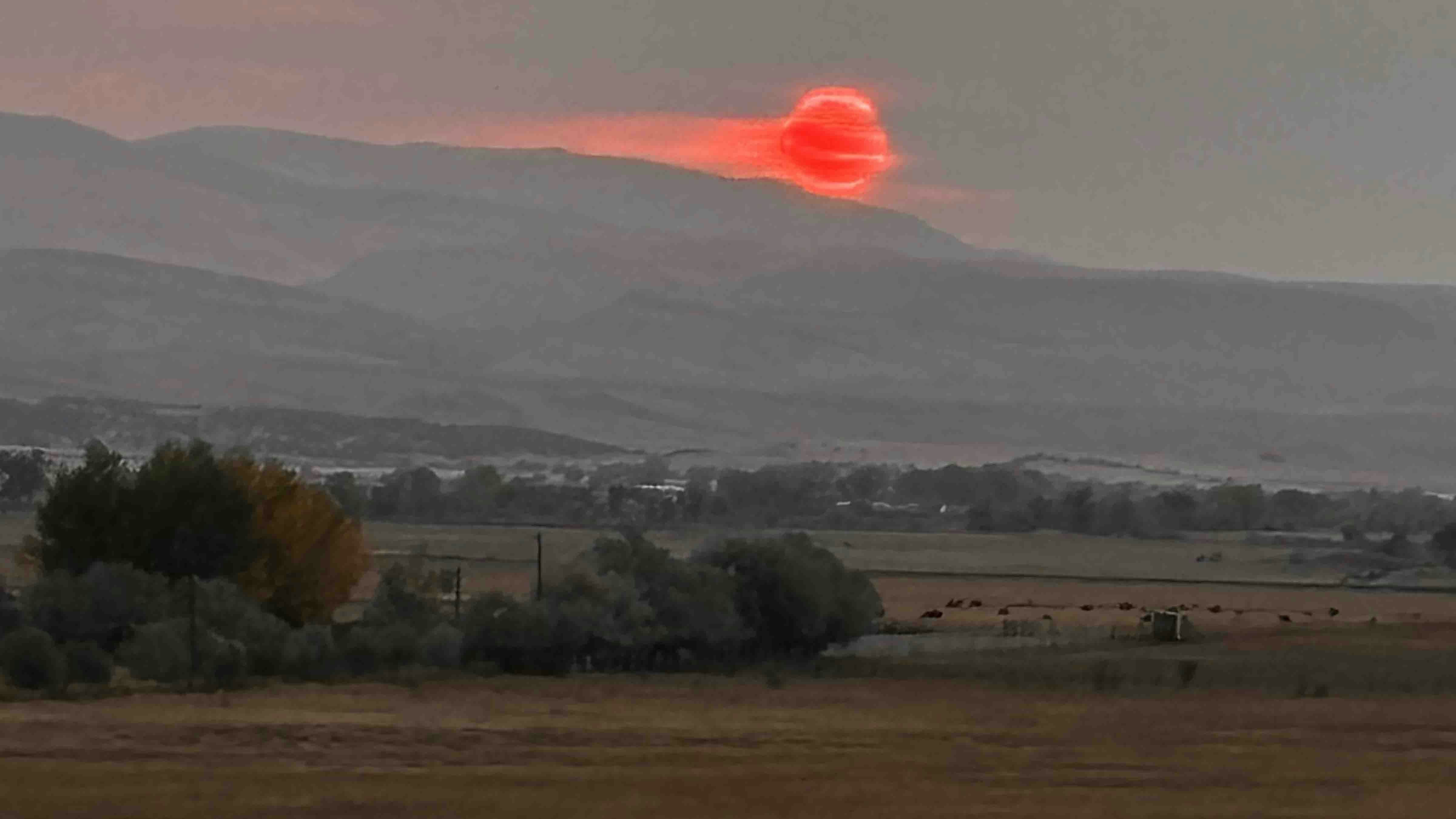 "The 'wonder of it all' sunset near Owl Creek in Thermopolis."