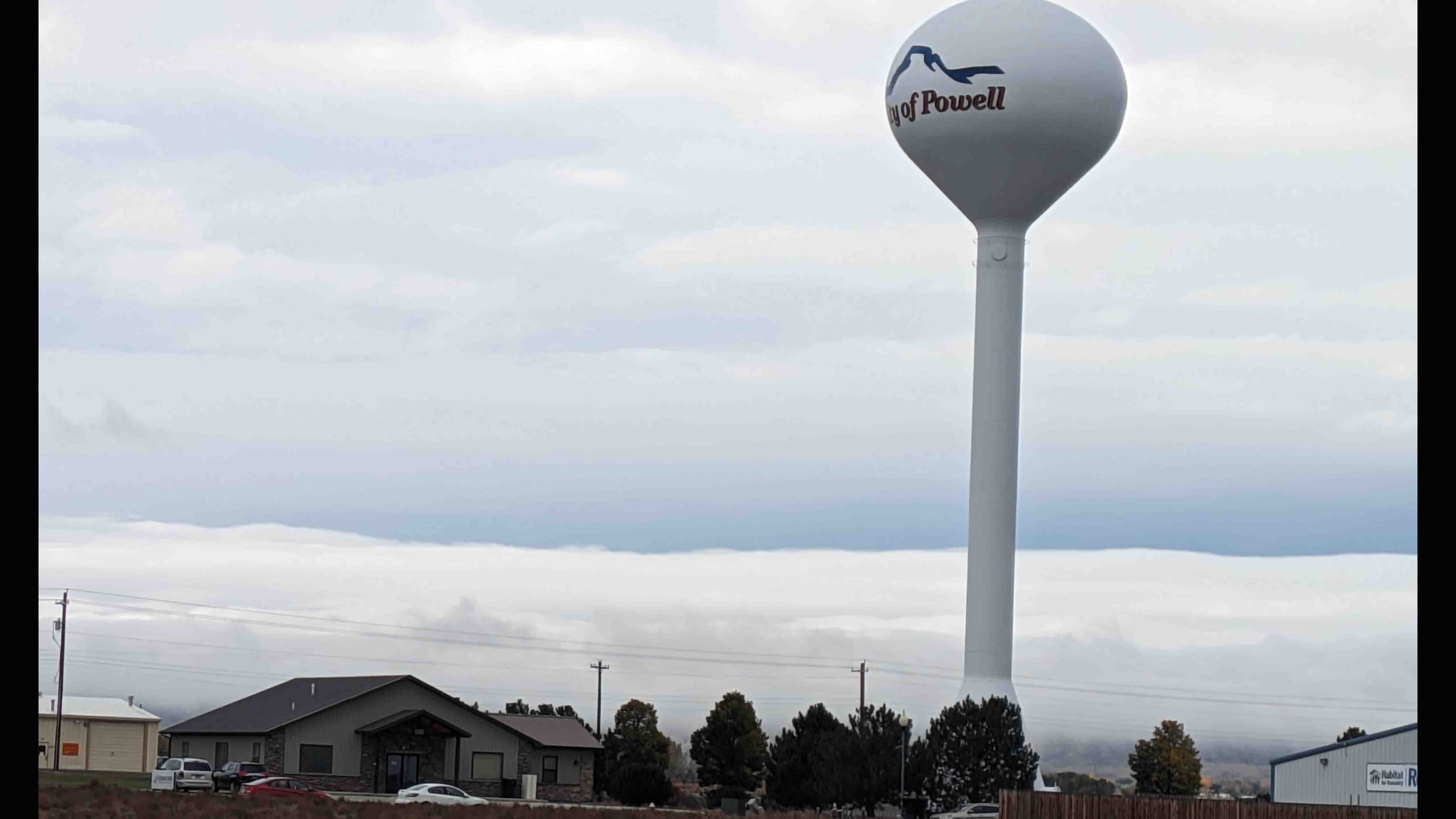 "Storm a comin'" Looking back towards Beartooth Range in Powell on Oct 23, 2023