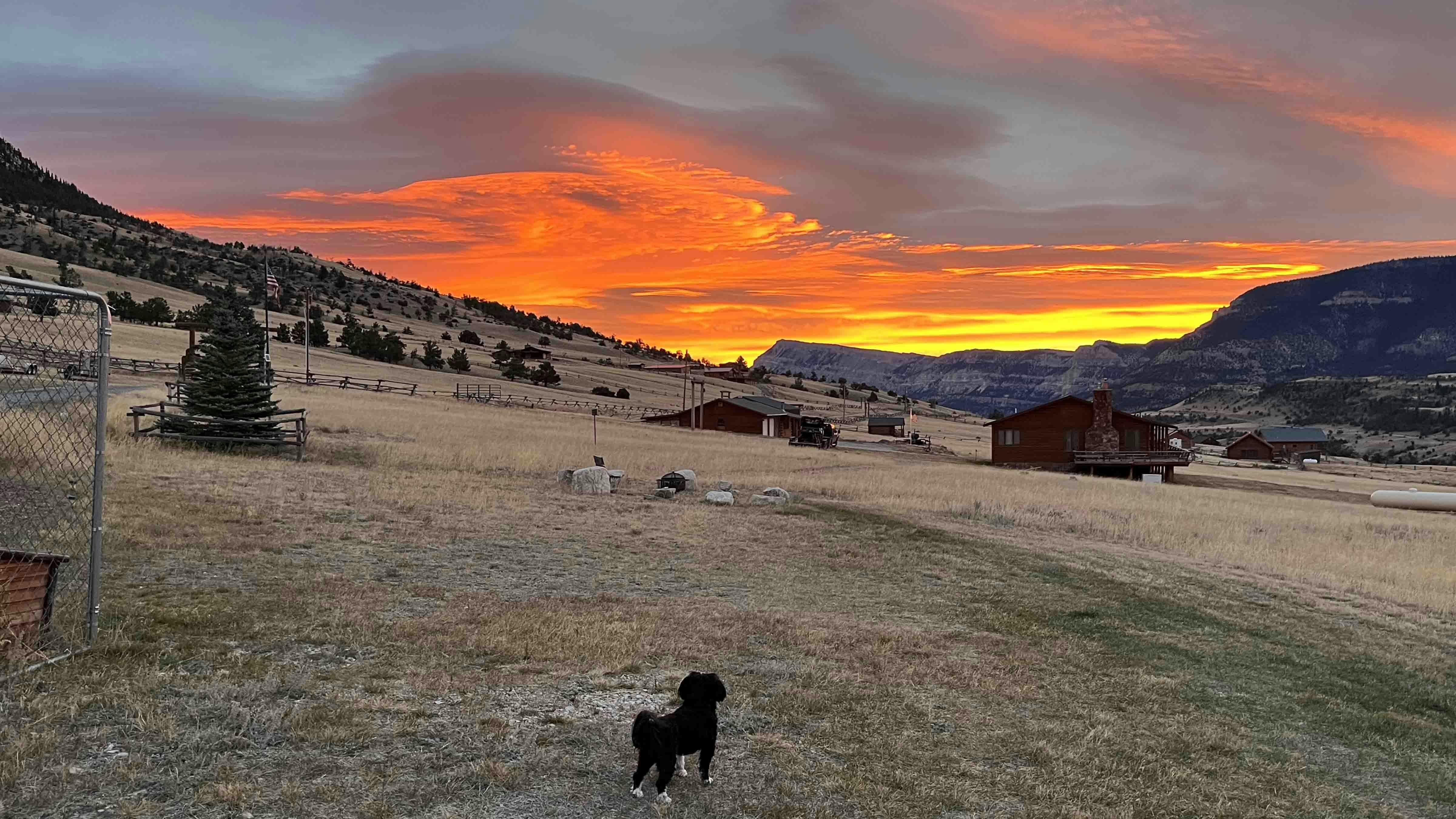 "Sunrise in Sunlight Basin, Wyoming. These are not uncommon and seem to be spectacular quite often."