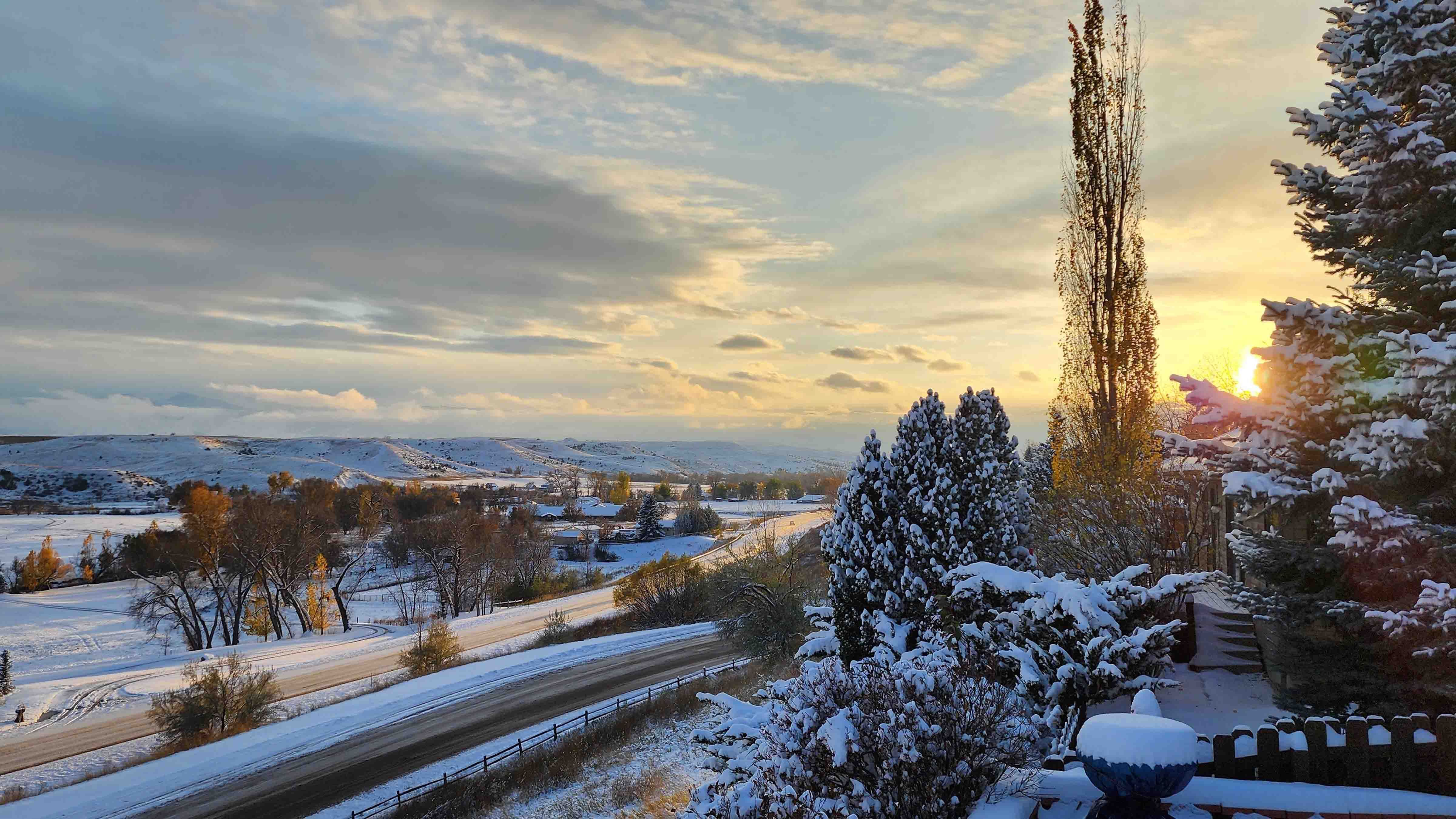 Sunset on Big Goose Valley in Sheridan on October 27, 2023.