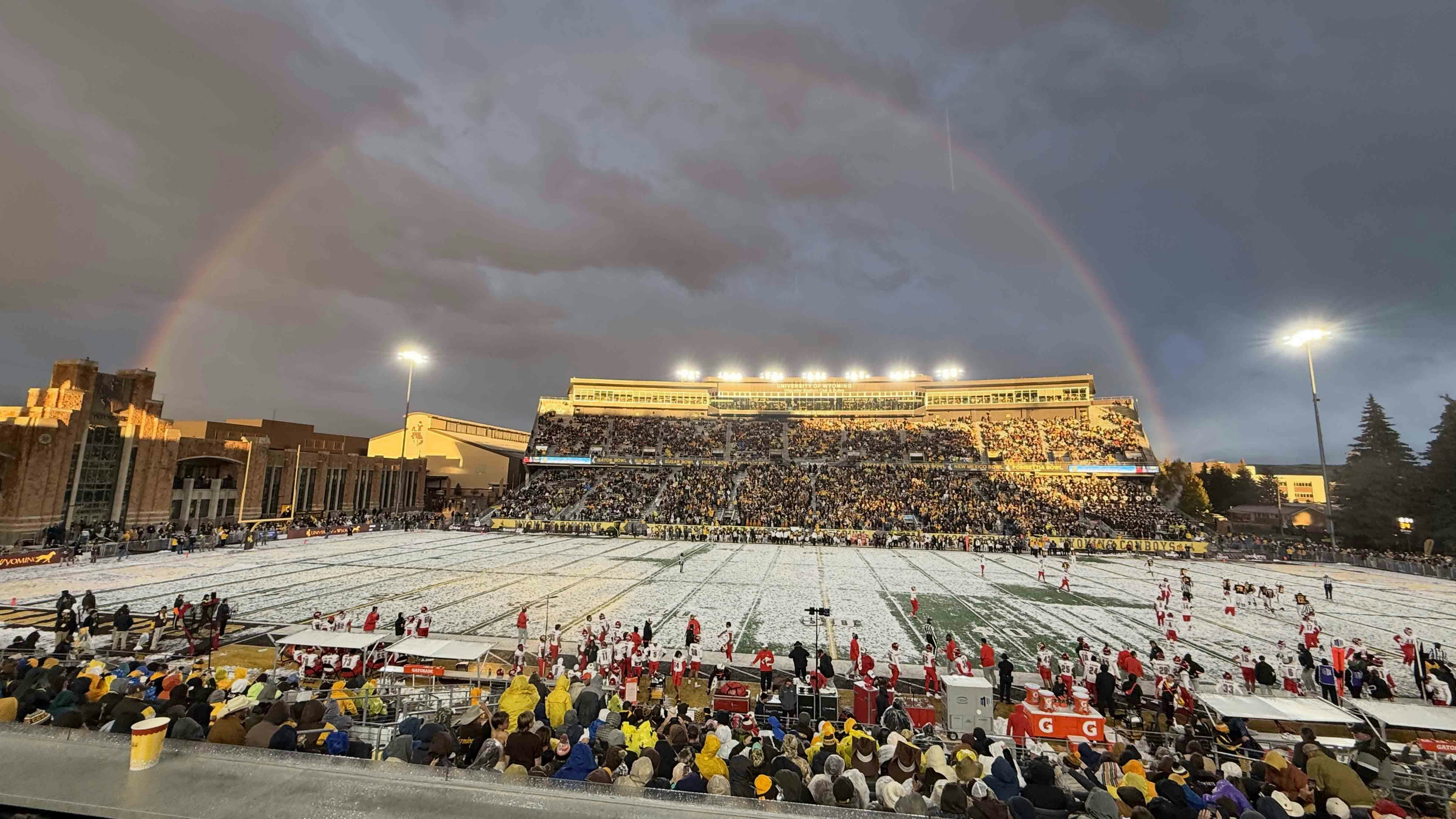 "The Hail Game," Laramie, Wyoming. Saturday, October 4, 2025