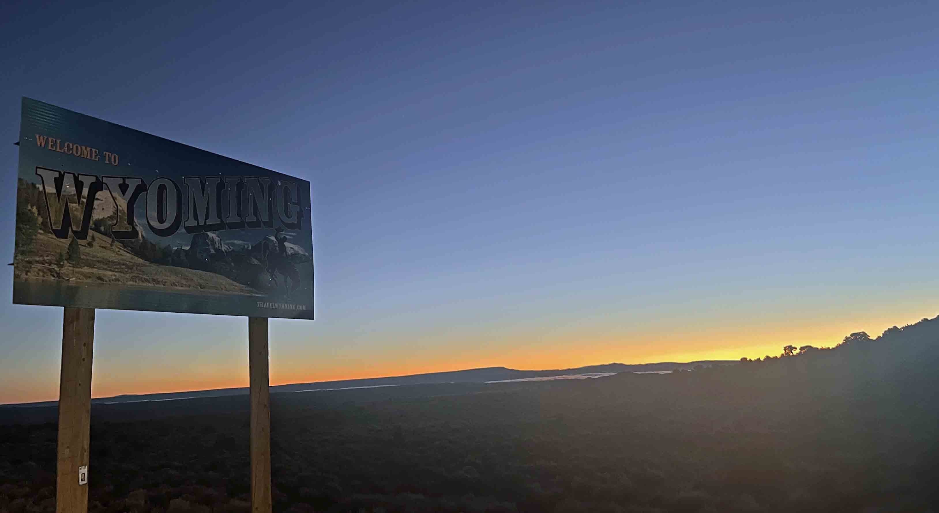 Wyoming - Utah border on Nov. 17, 2023