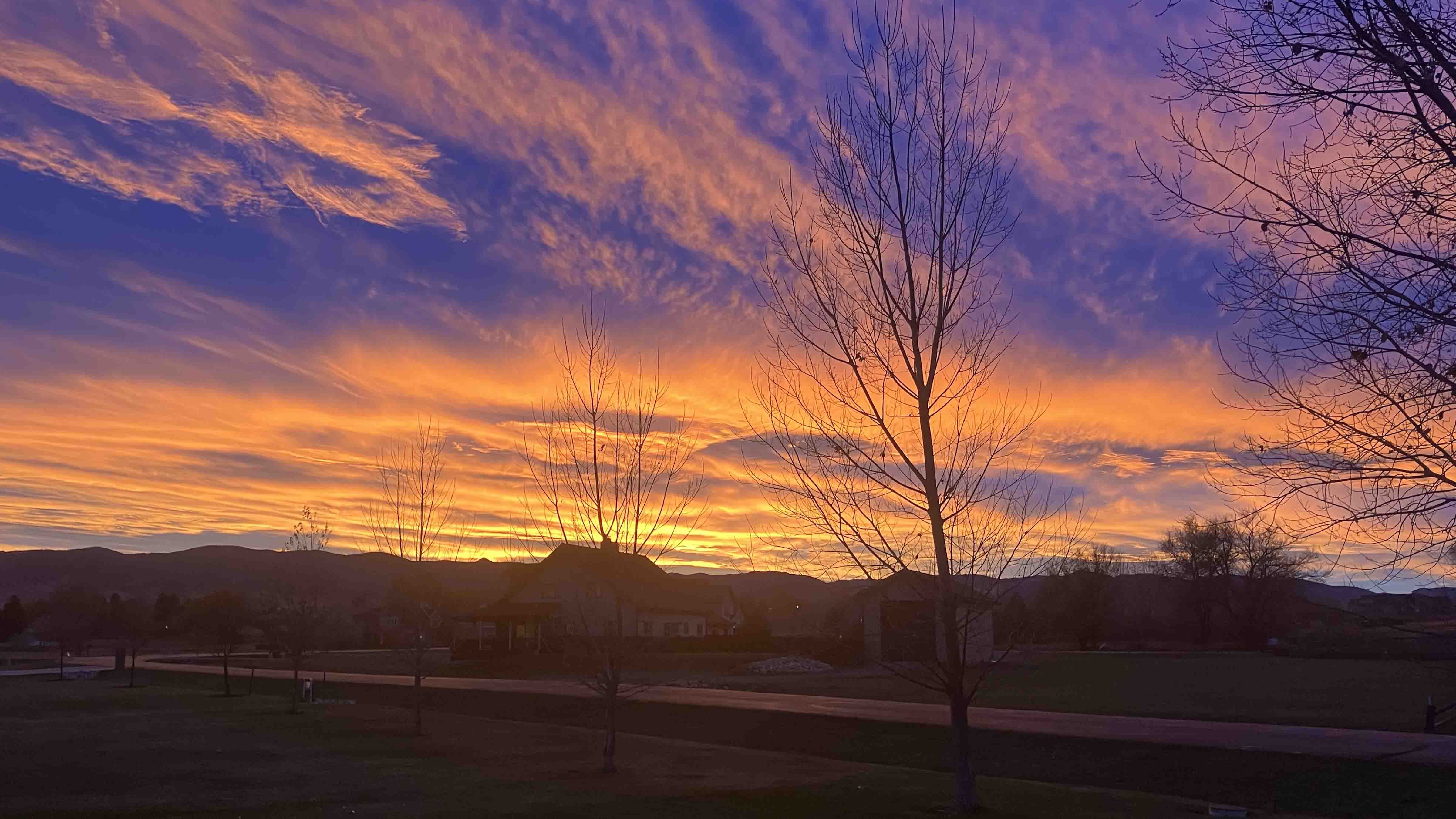 "Beautiful sunset in Sheridan"