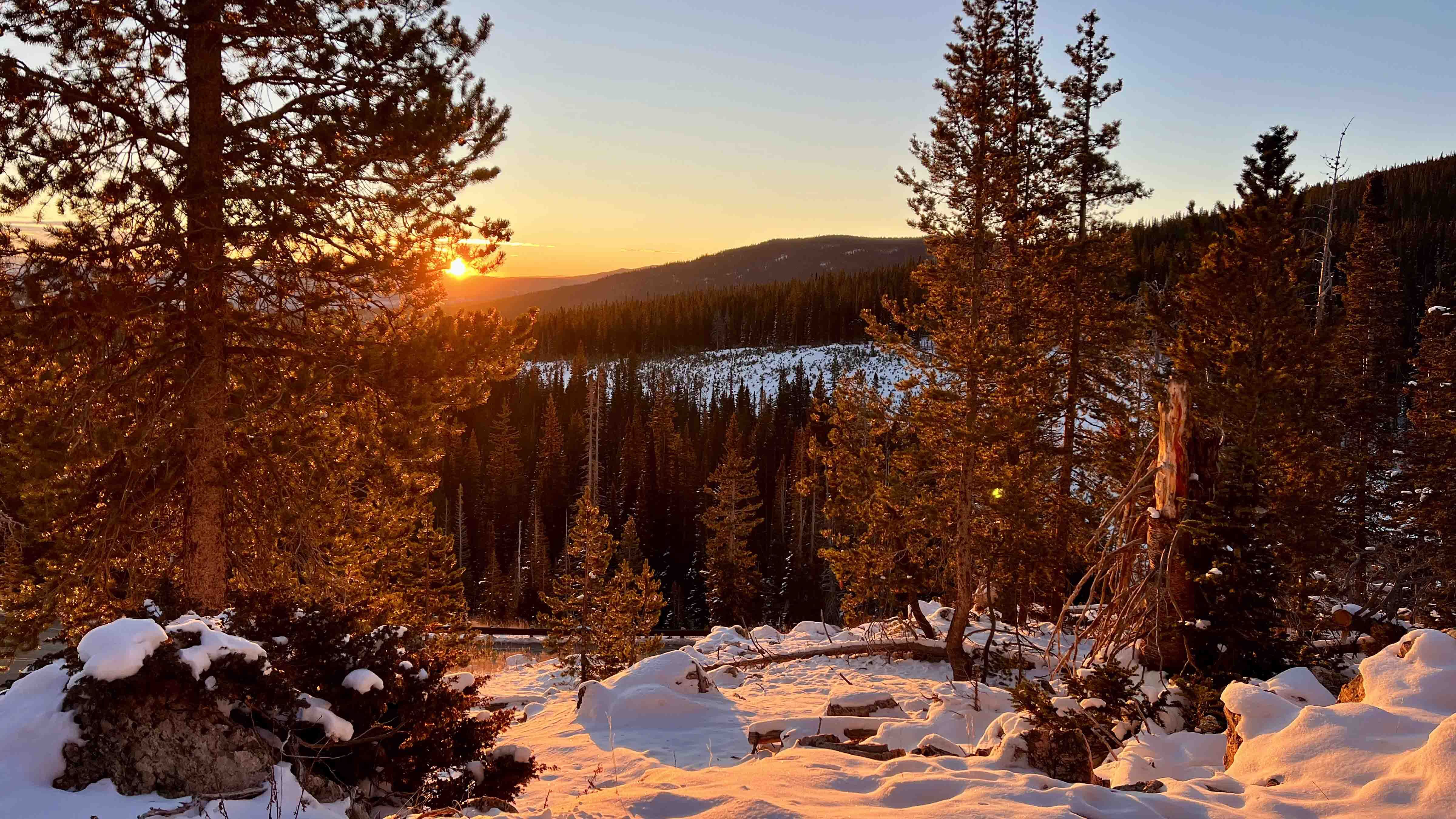 Beautiful Sierra Madre Range about a mile from Continental Divide north of Encampment