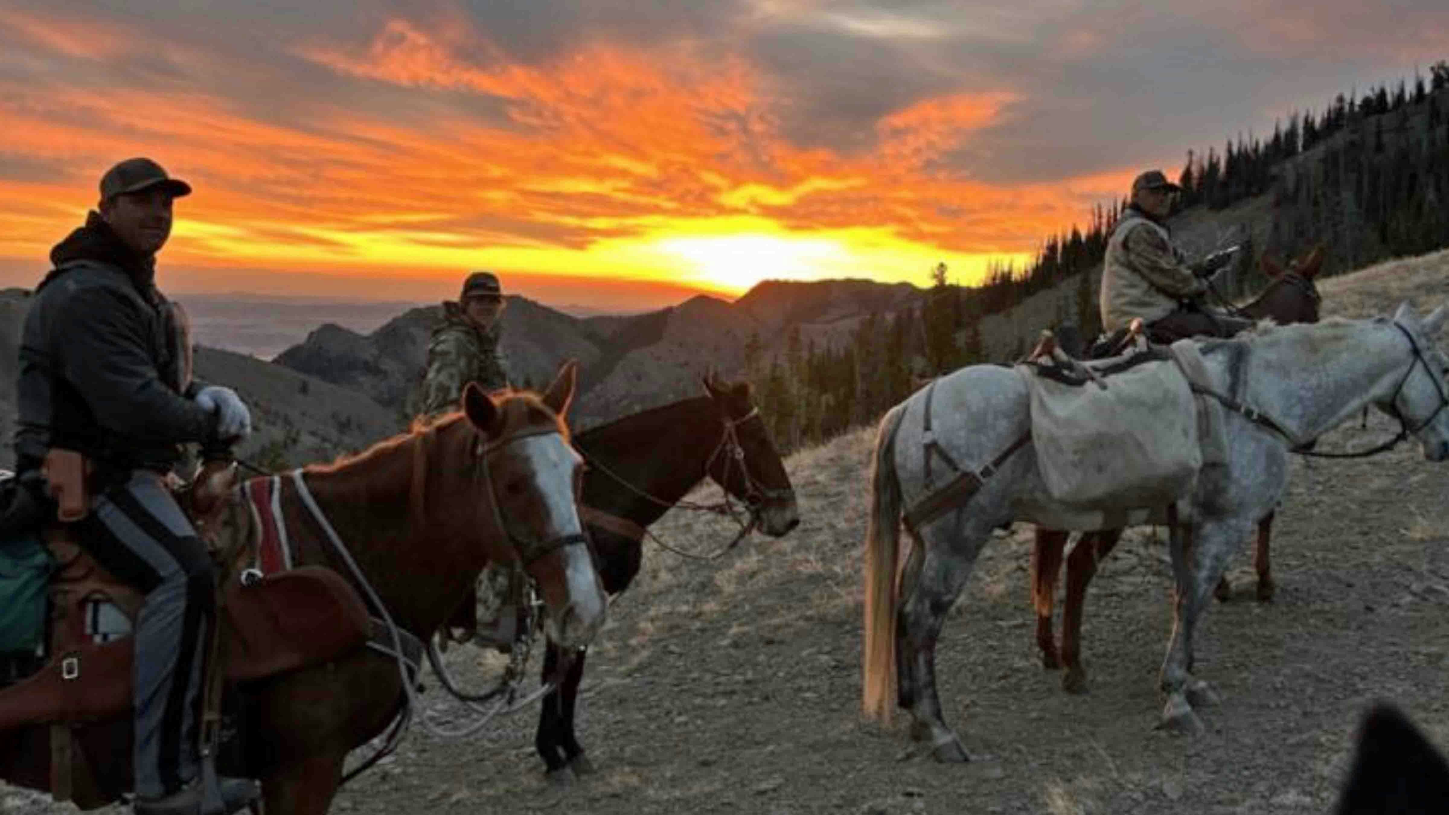 "I felt very fortunate to be able to witness such a beautiful sunrise with great people. East Francs Fork, Shoshone National Forest