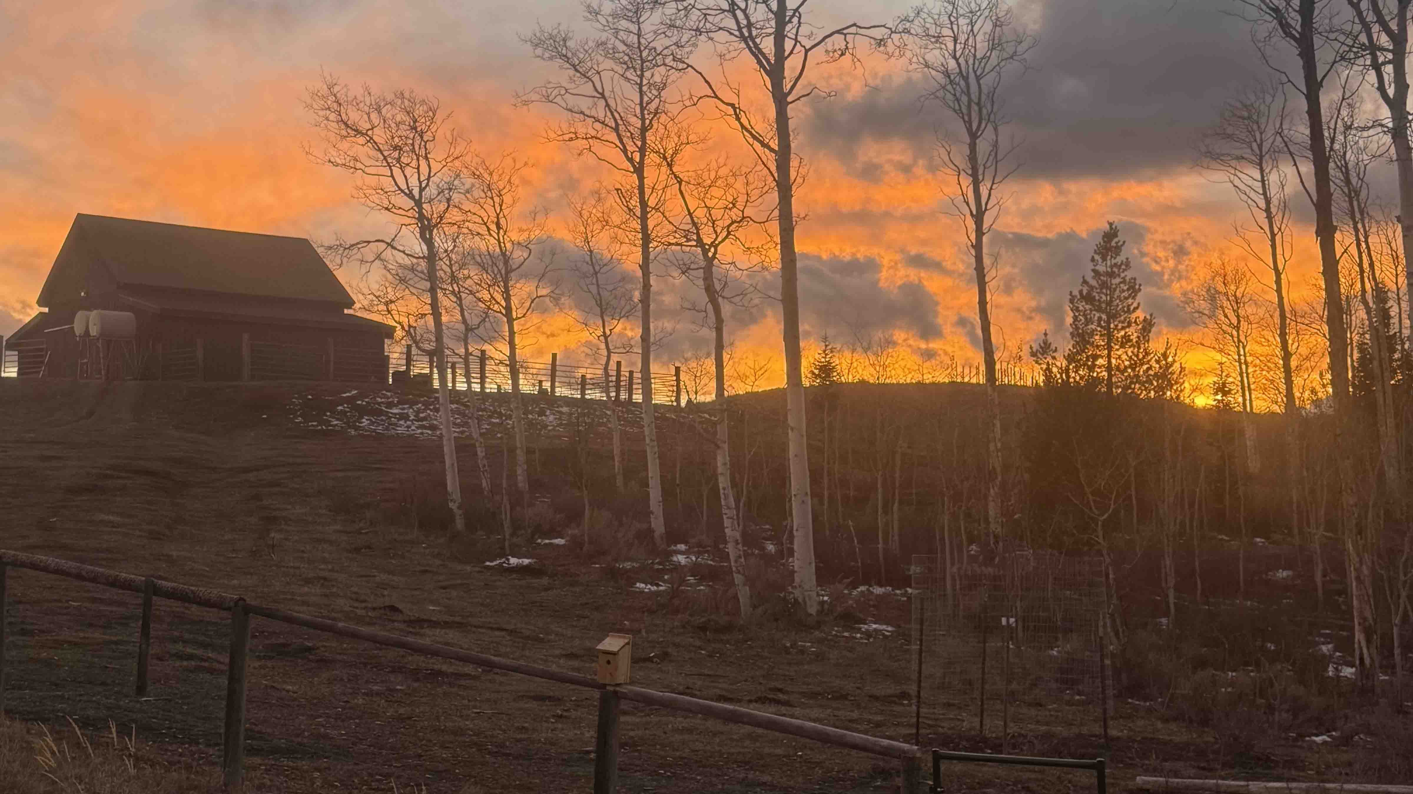 Sunset at Sky Ranch in Bondurant