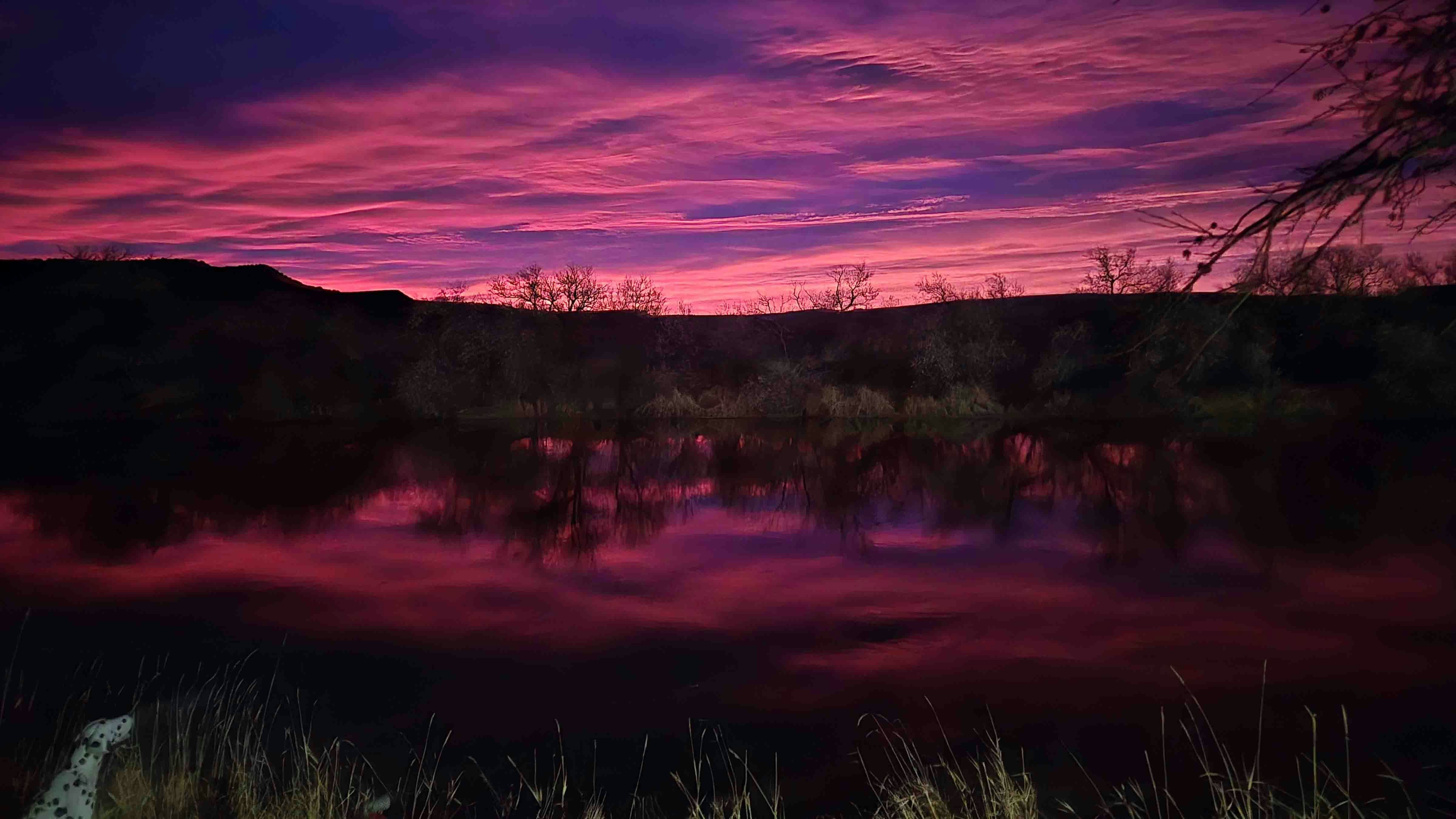 Reflection on Big Horn River in Thermopolis.