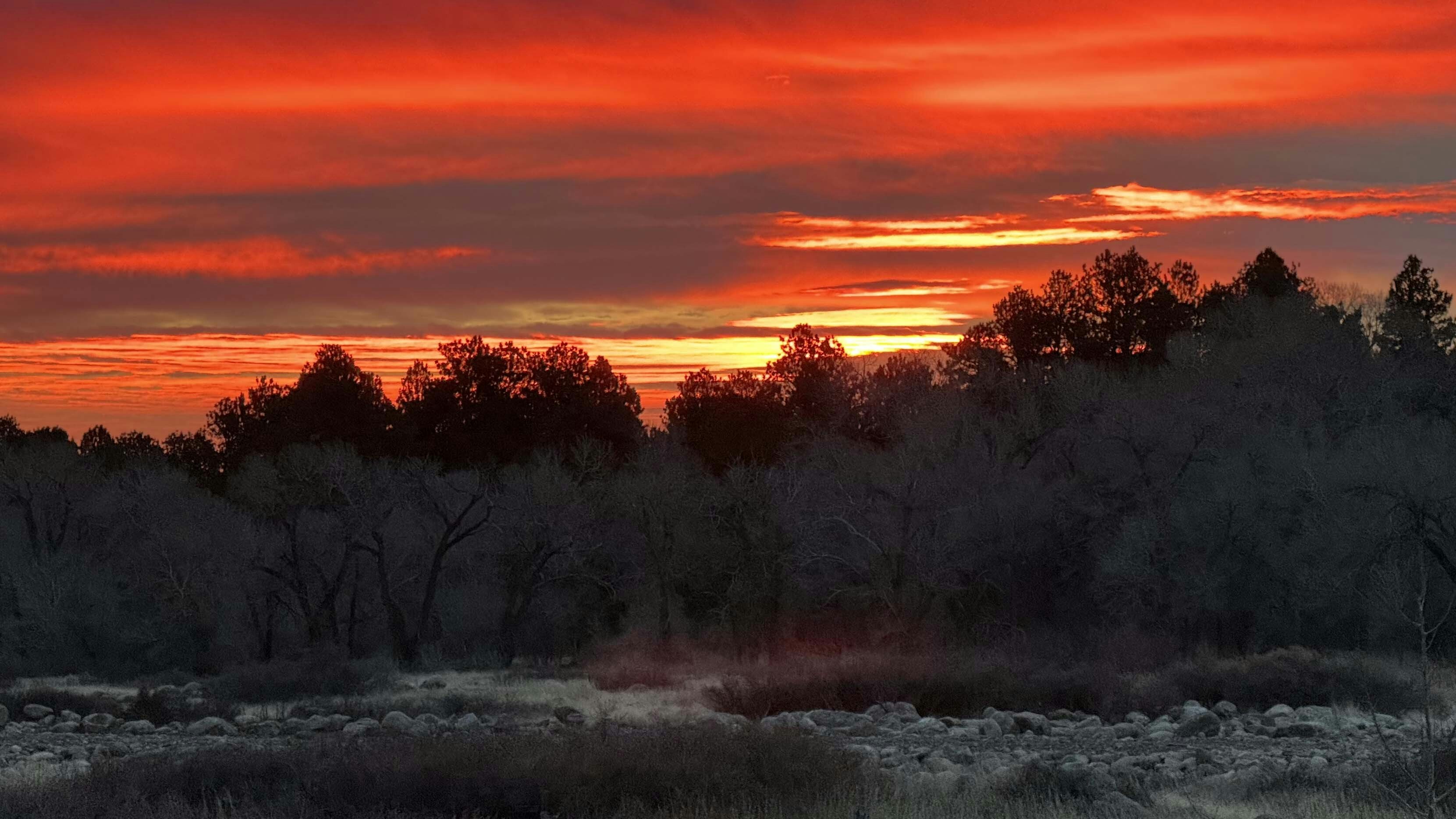Christmas morning sunrise in Buffalo WY. Awesome start to a beautiful day!