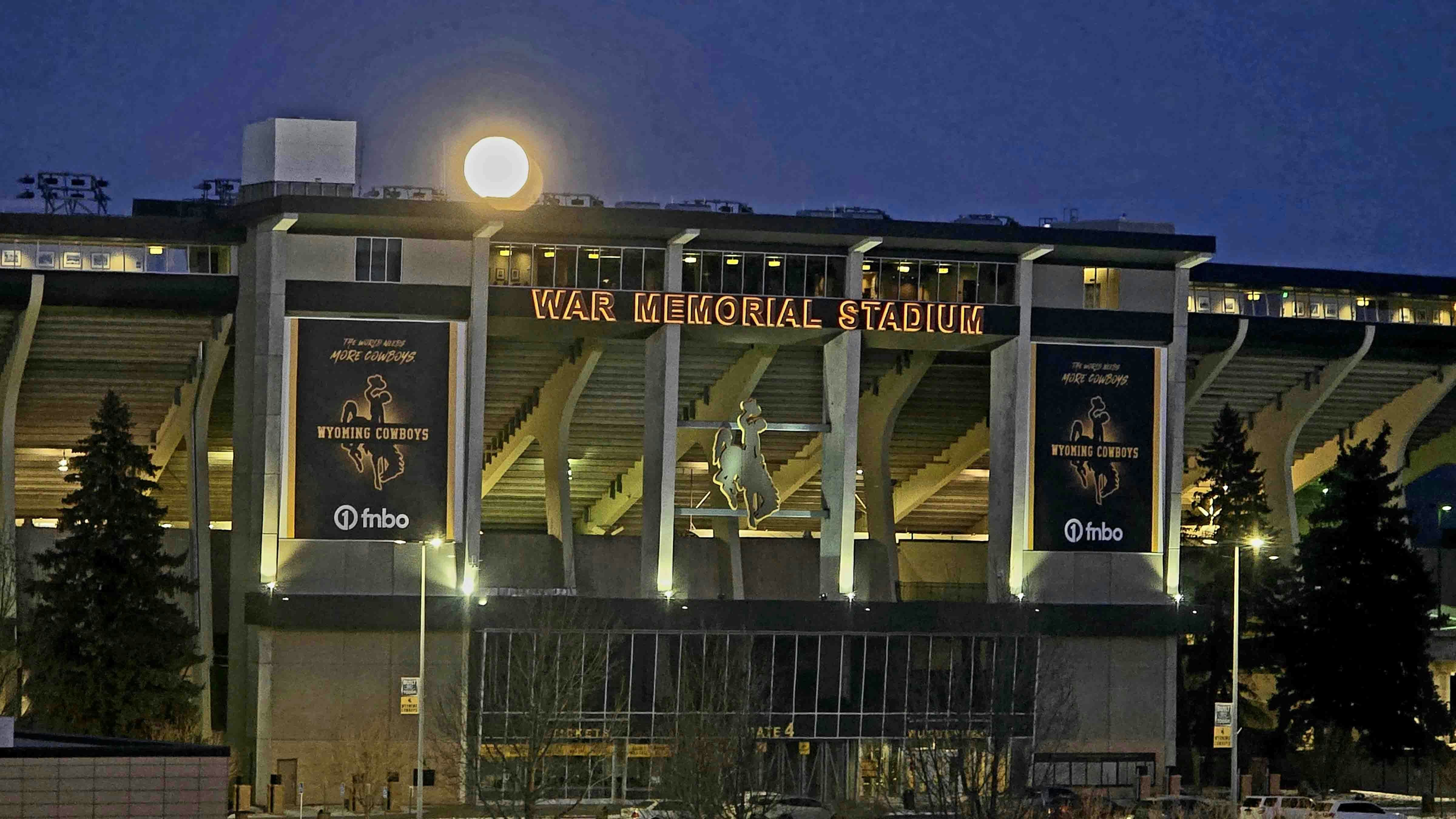 "Here's a litte twist on the Wyoming sunrise. Morning moon over The War."