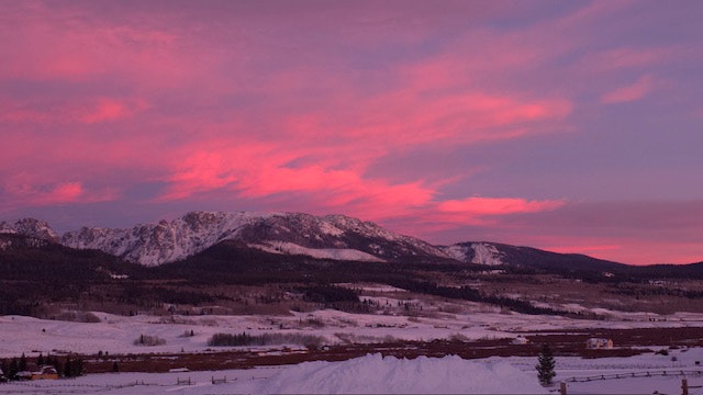 Looking east from Kendall Valley Lodge….north of Cora, WY. January 11.