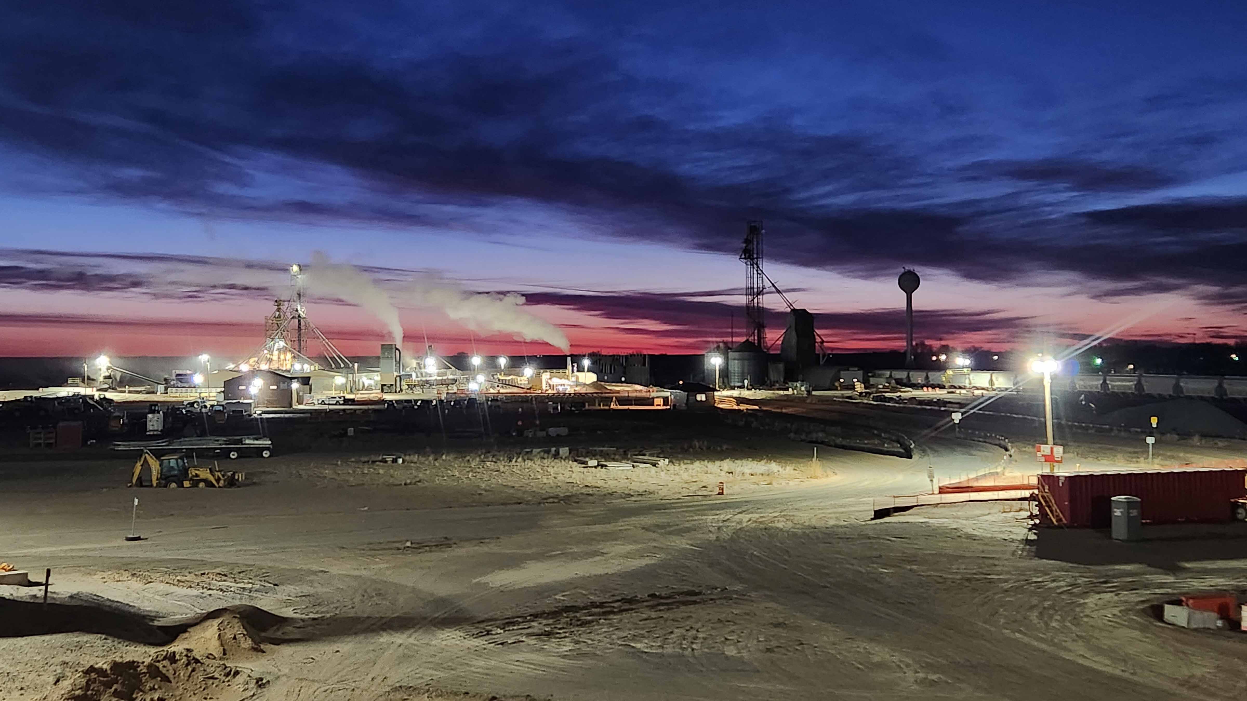 Sand plant in Yoder, Wyoming