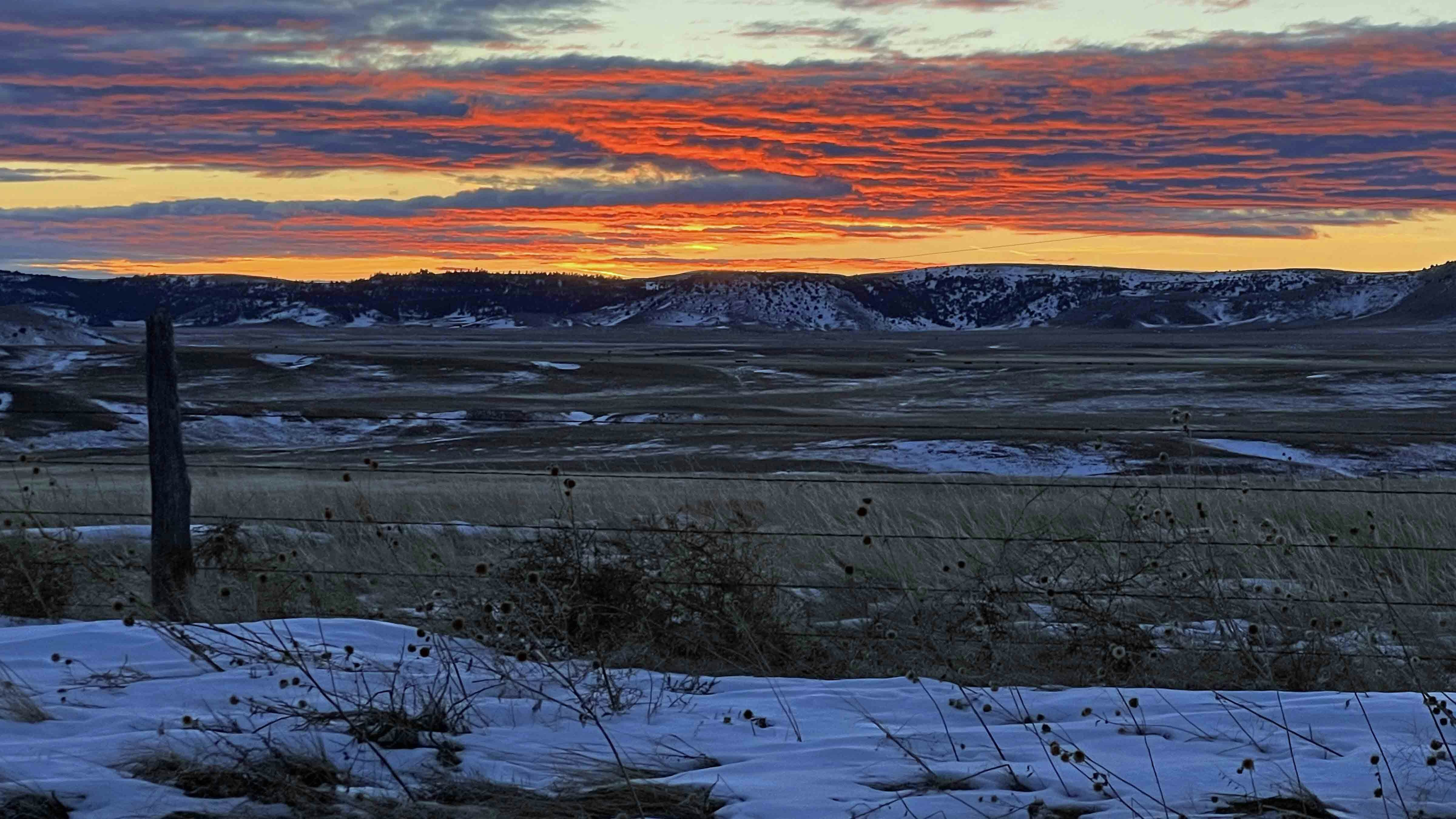 Sunset in Jay Em, Wyoming