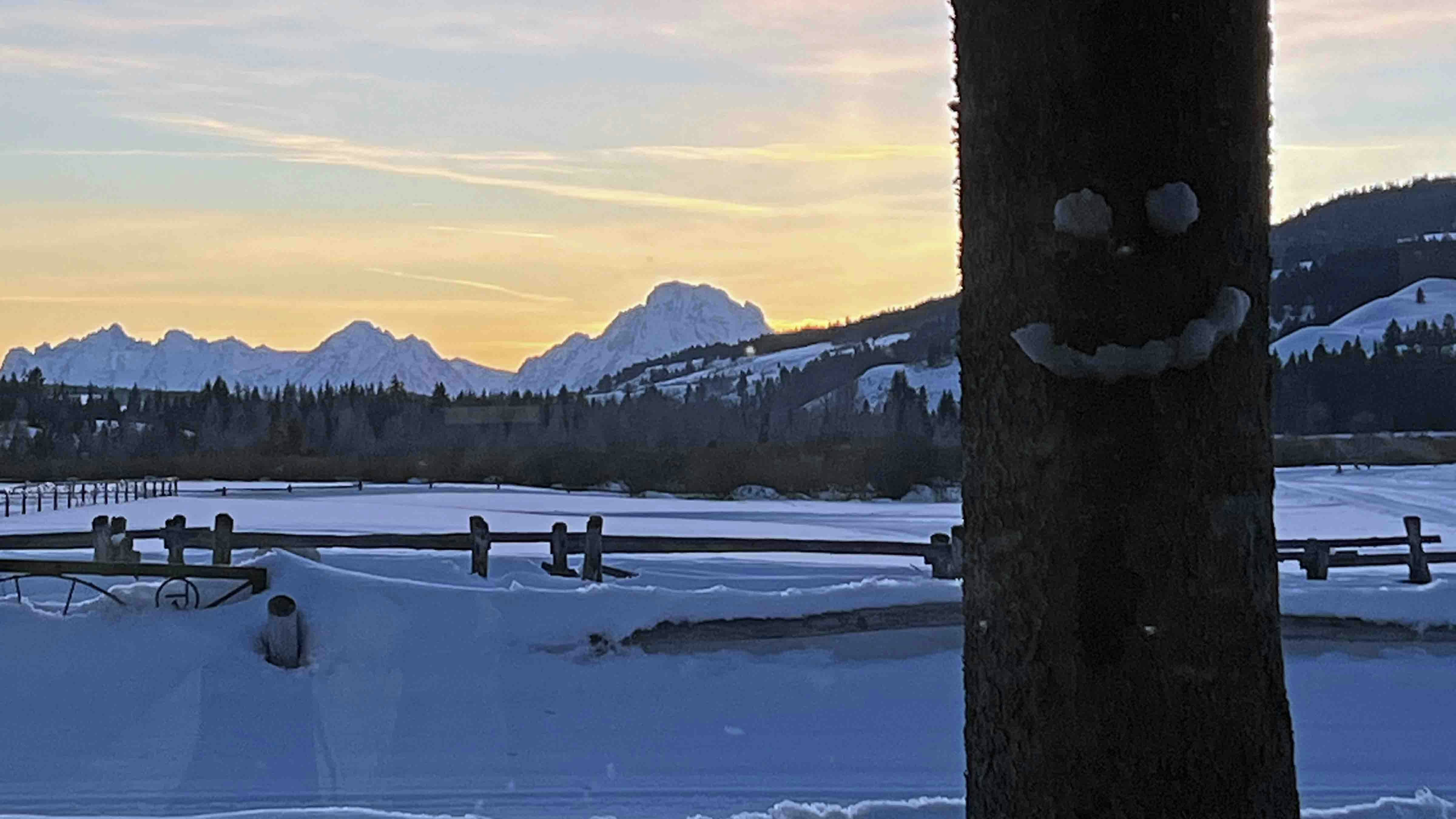 Sunset from Turpin Meadow in Teton County