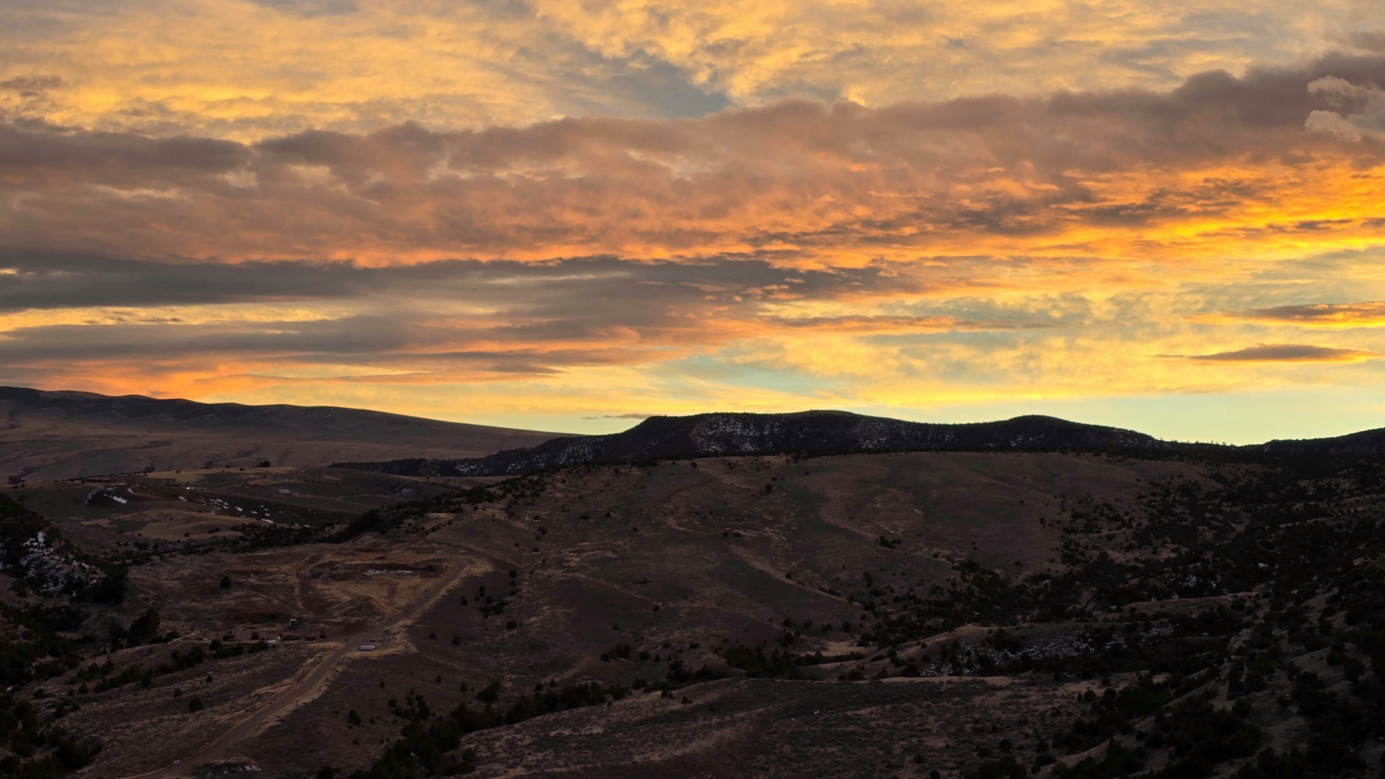 "Taken in Thermopolis from our porch. The colors are spectacular and amazing."
