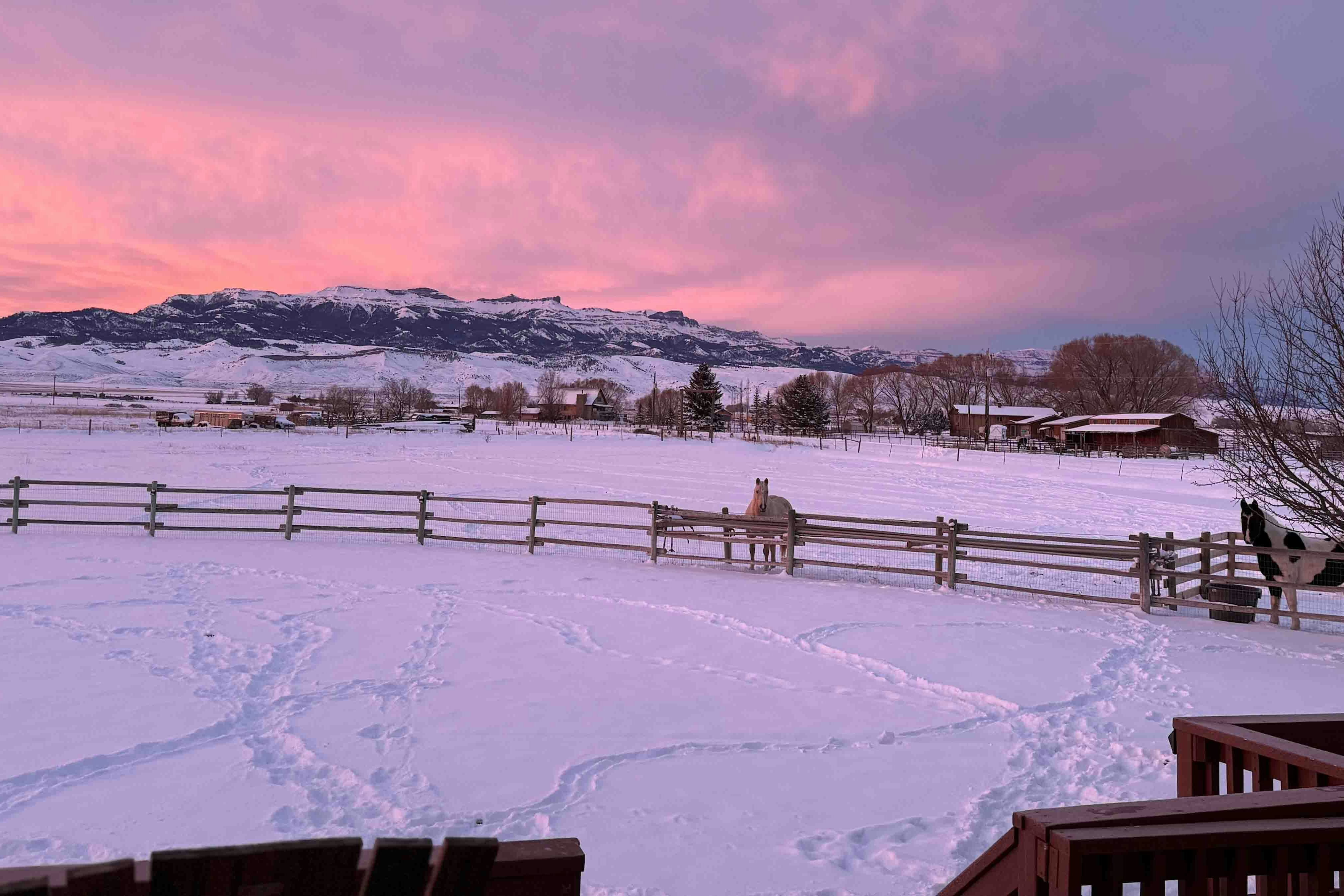 "Early morning beautify in Cody, Wyoming on March 1, 2024."