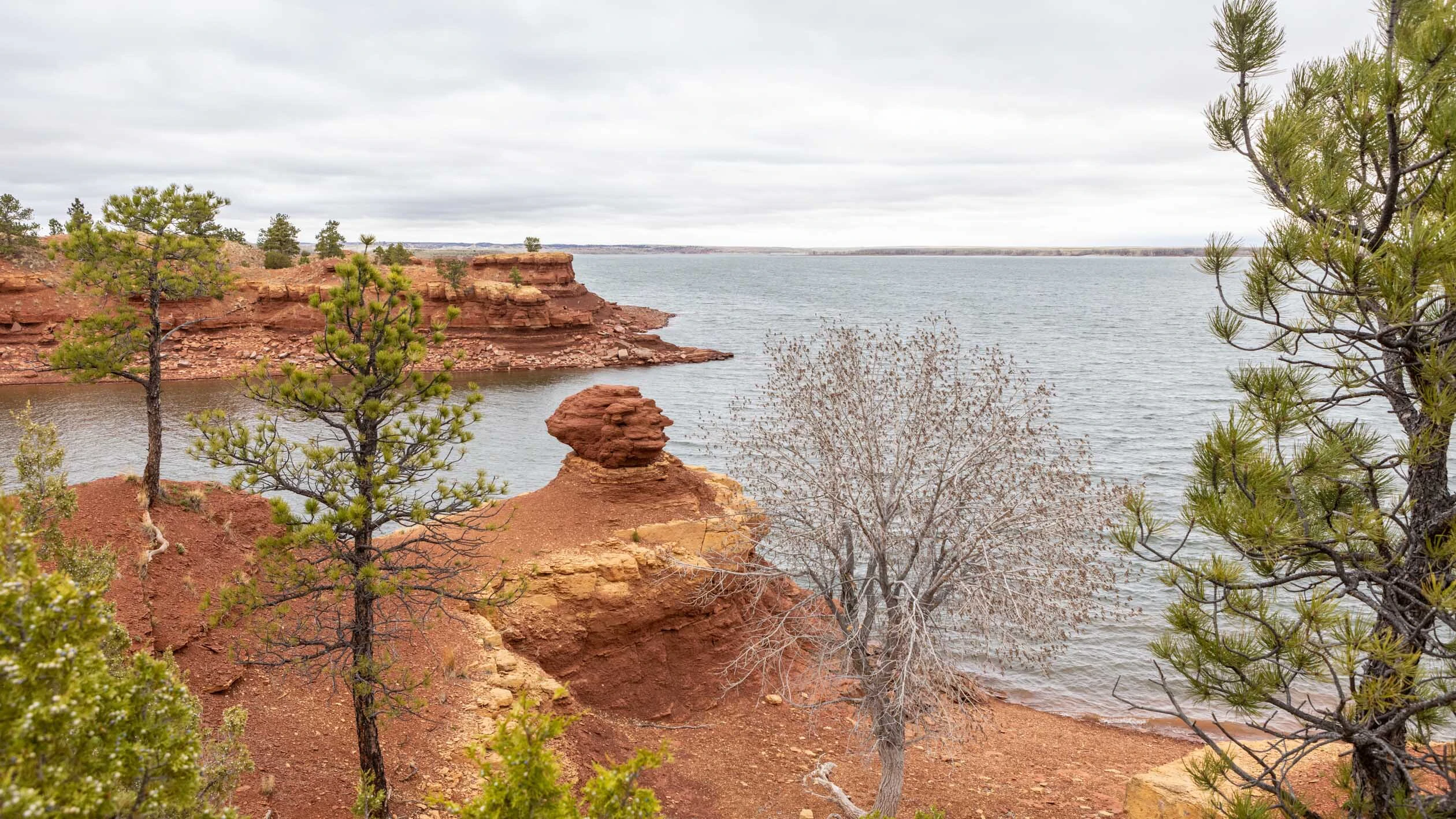 Glendo Reservoir in the spring