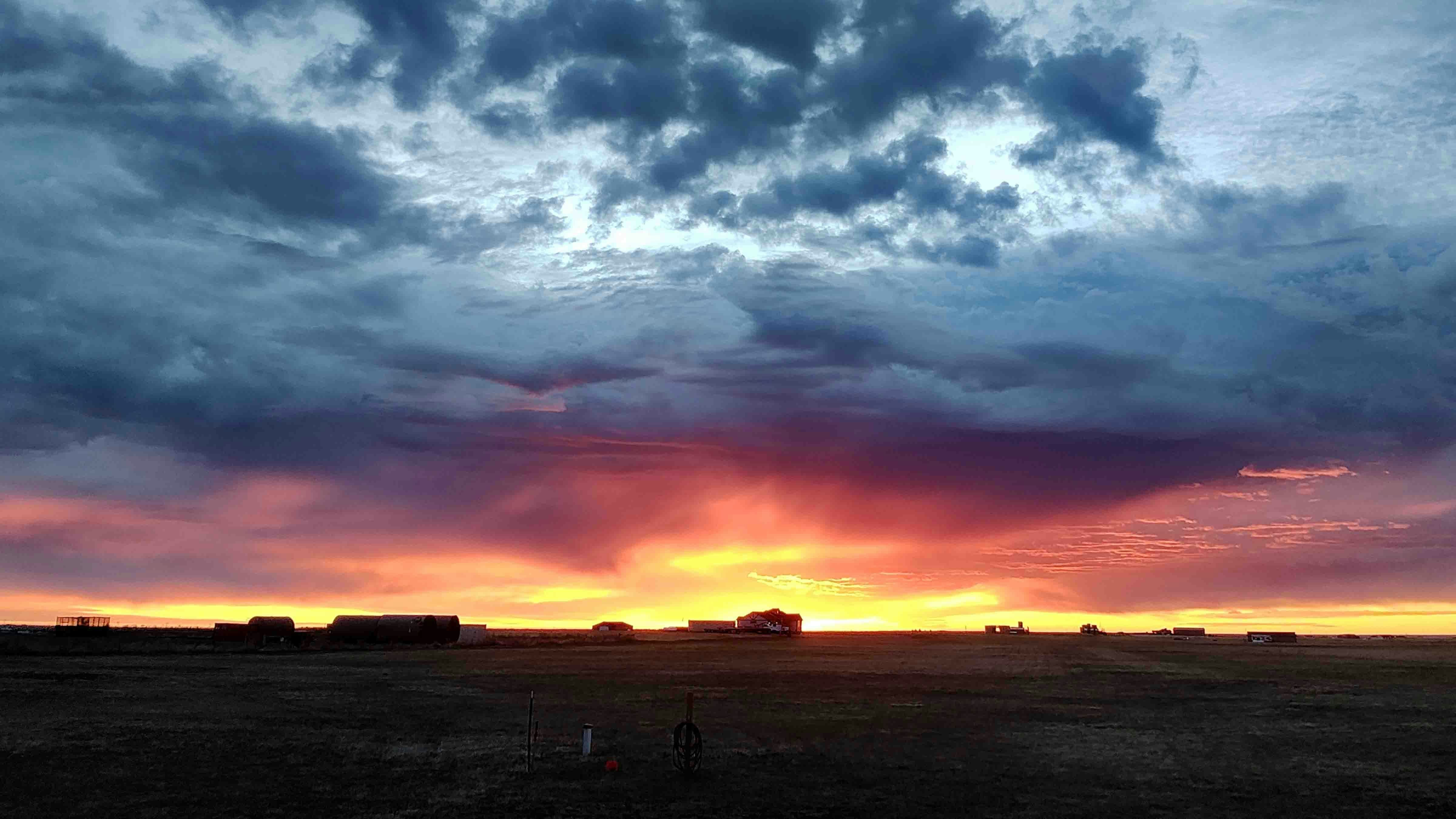 Sunrise in southeast Cheyenne off of Campstool Road