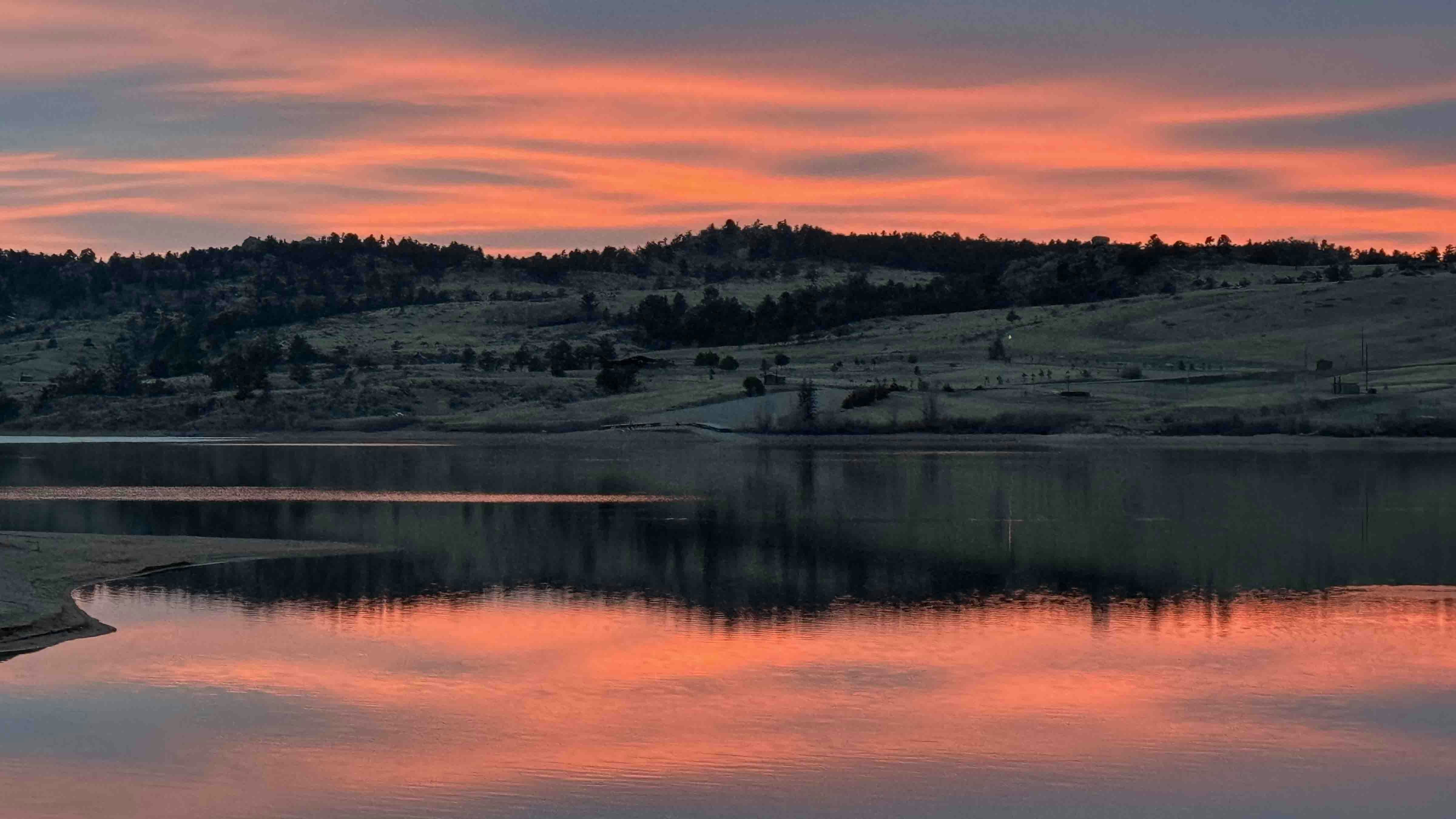 Granite Lake Sunset, Curt Gowdy State Park on April 4, 2024