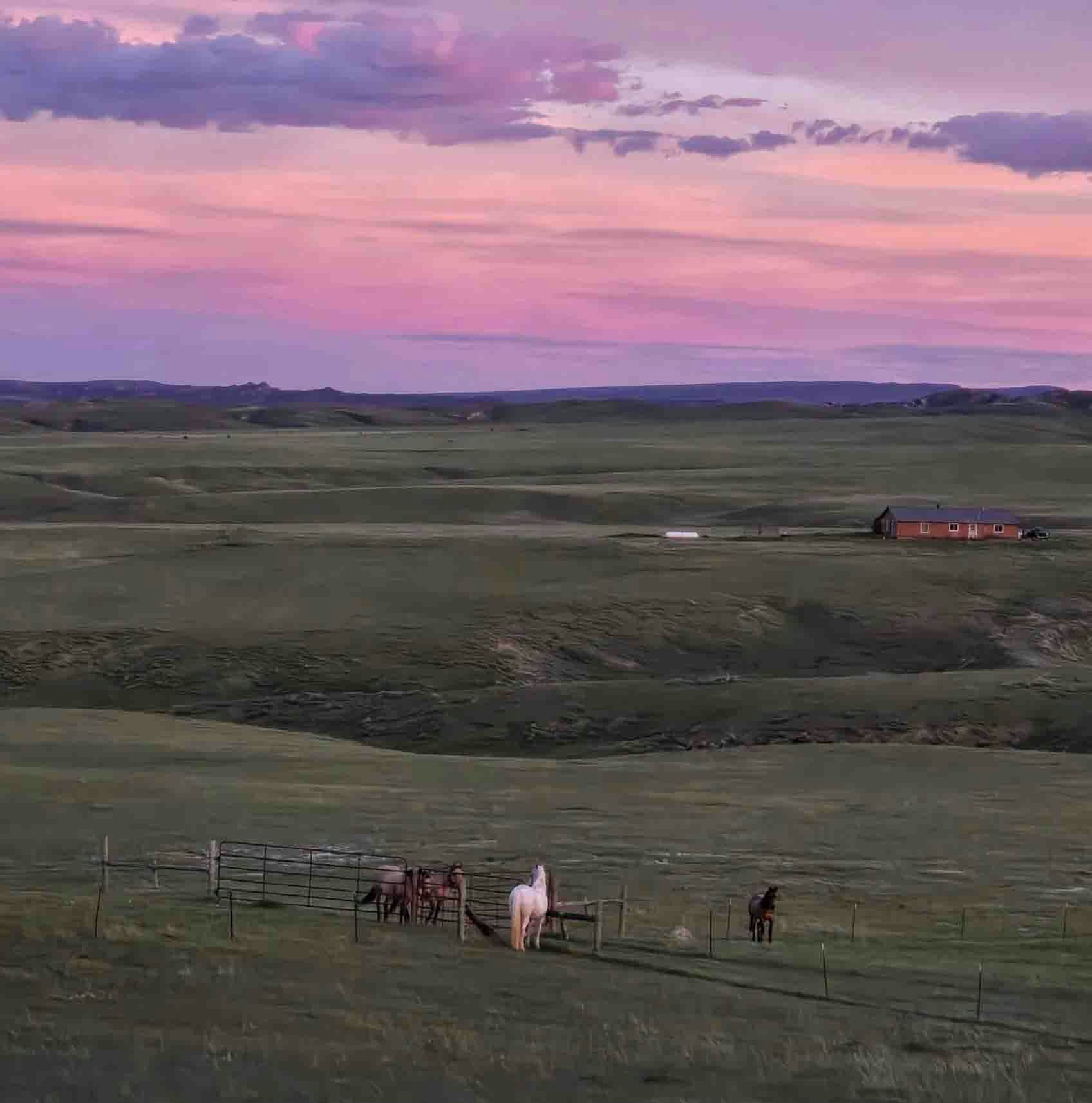 "Beautiful tonight in Kaycee, Wyoming. No filter. May 16, 2024."
