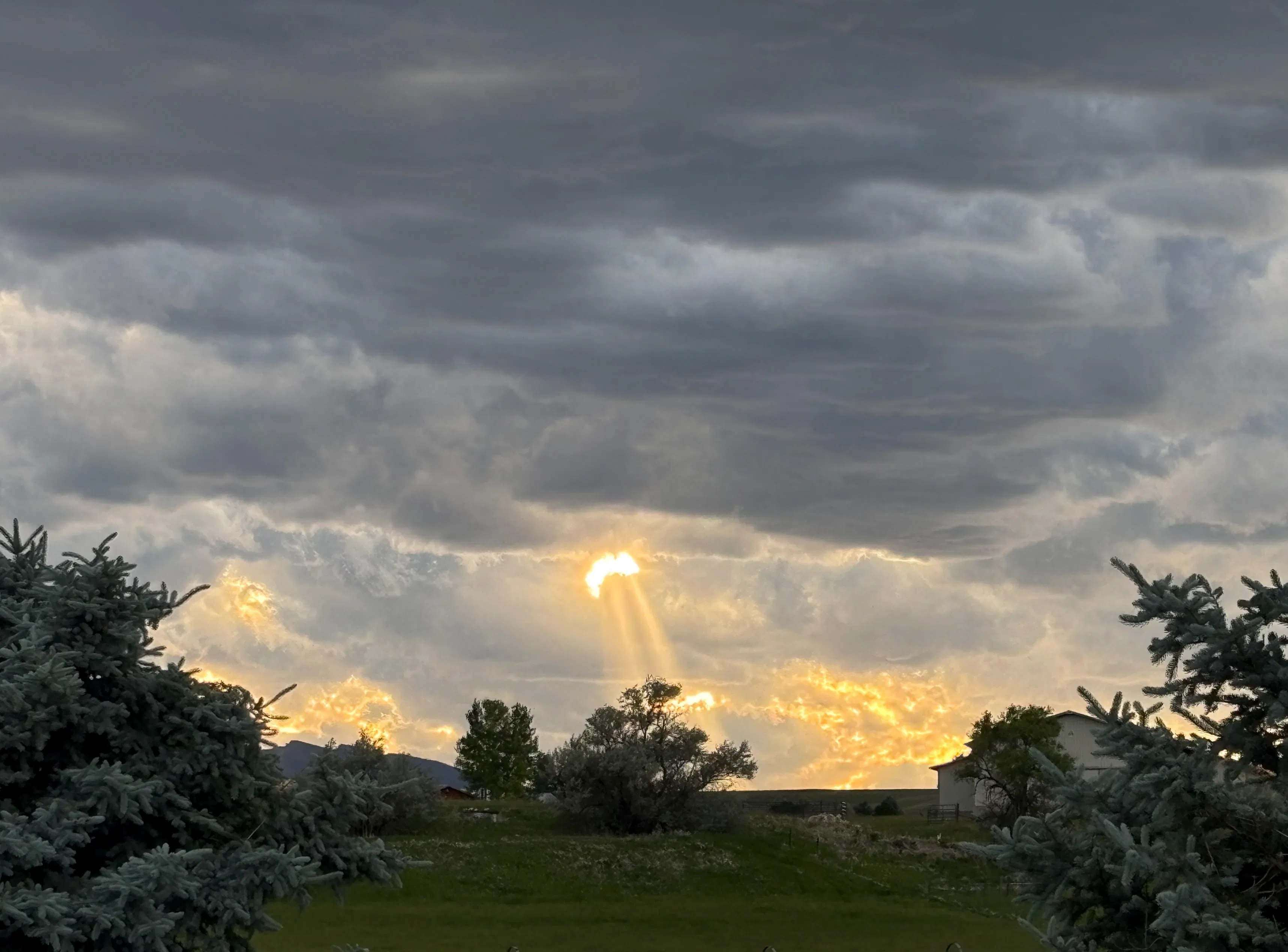 The sunset tonight in Big Horn was ethereal.
