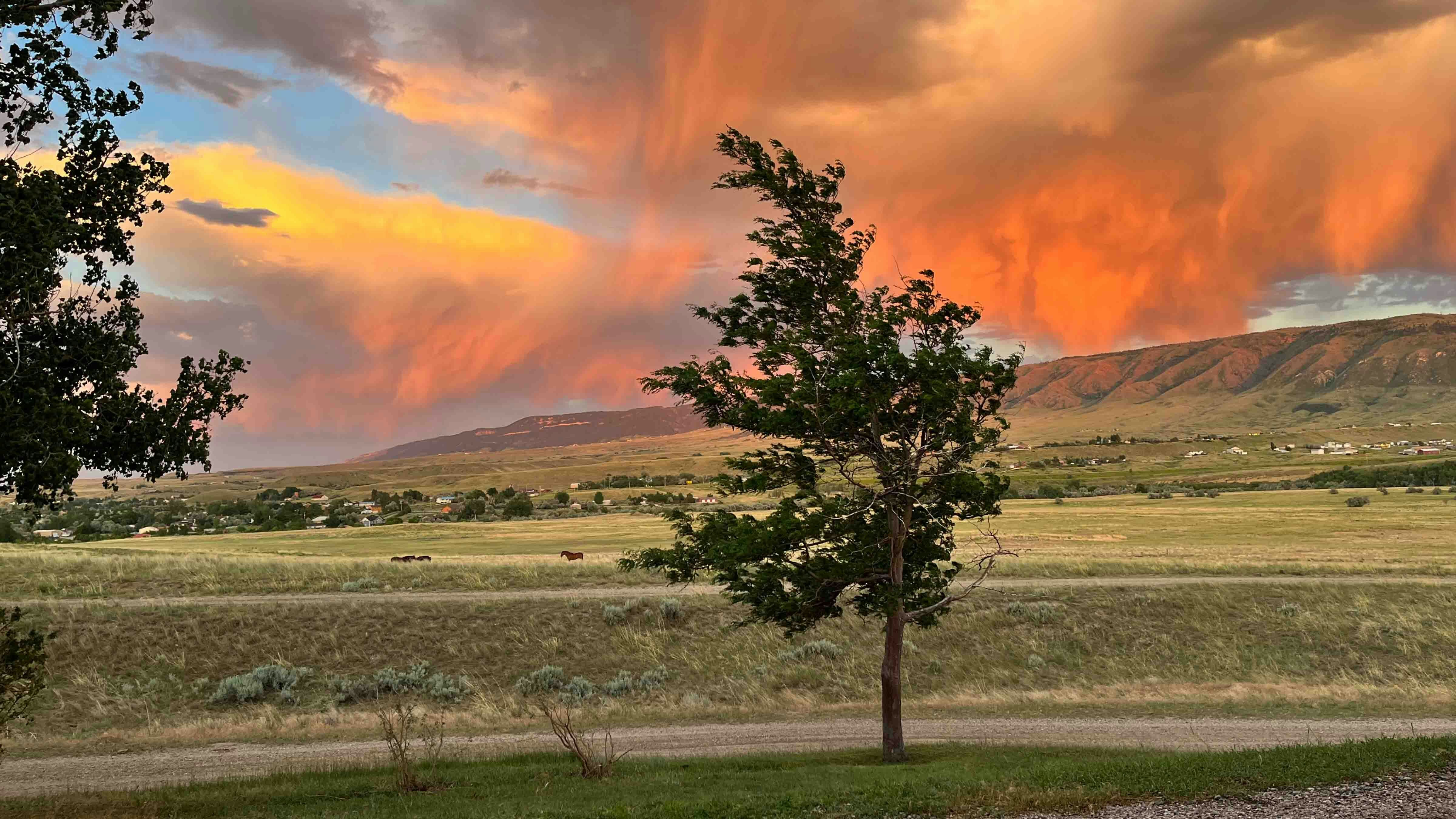 Sunset over Casper Mountain on June 24, 2024