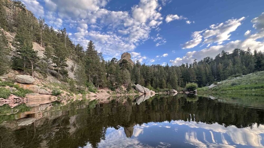 West side of Granite Reservoir in Curt Gowdy State Park
