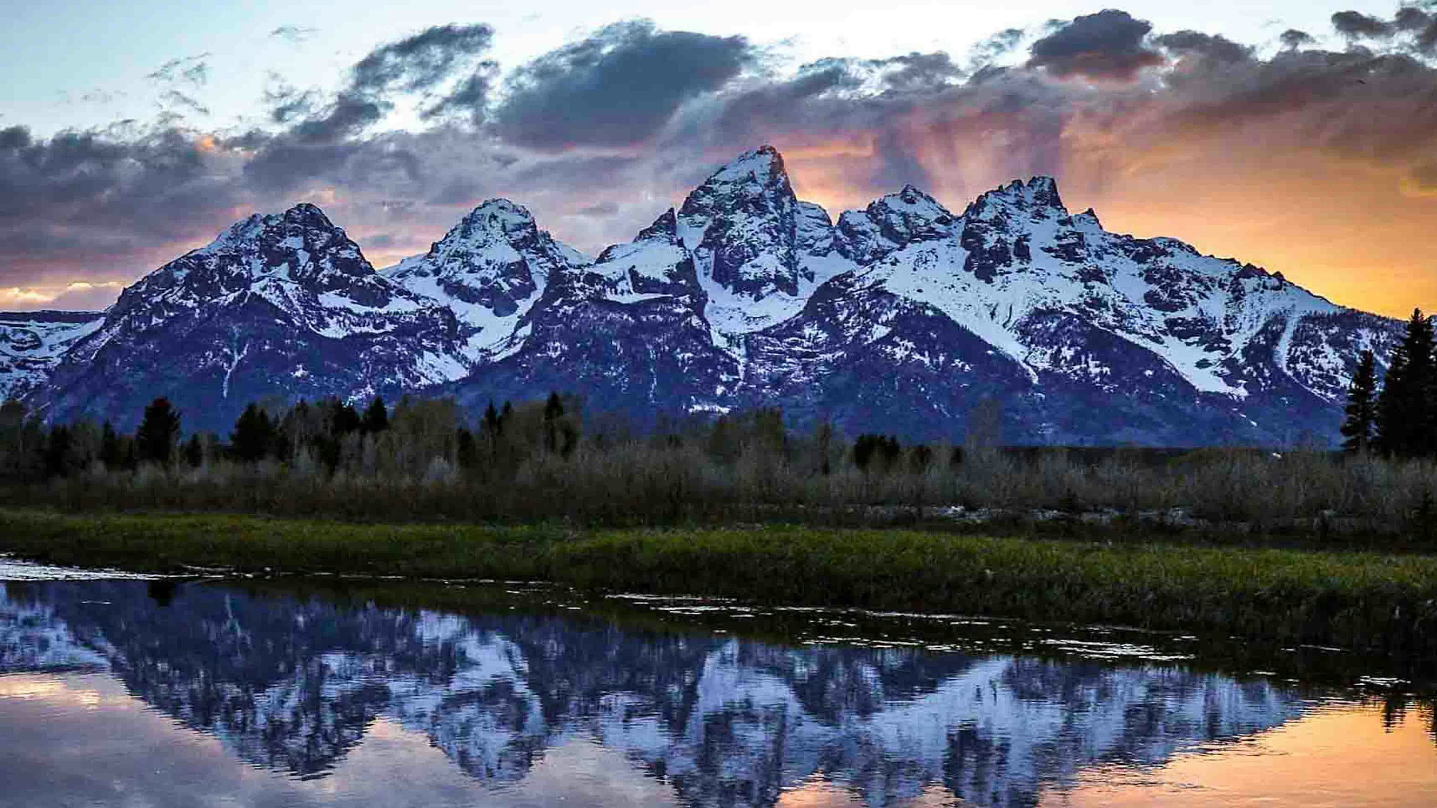 Front row seat for the greatest show on earth. Schwabacher’s Landing, Grand Teton National Park"