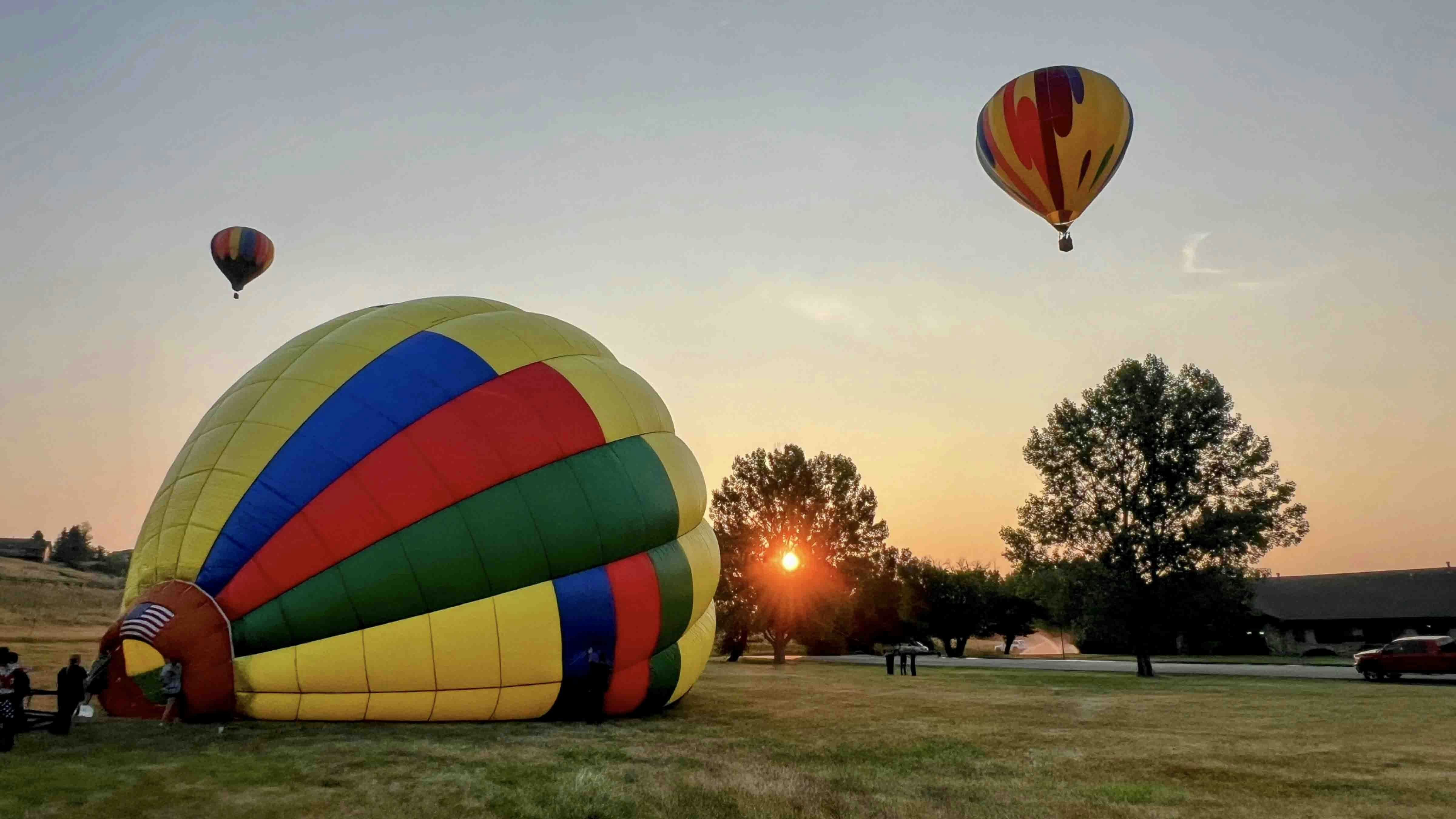 Balloon launch in Sheridan.