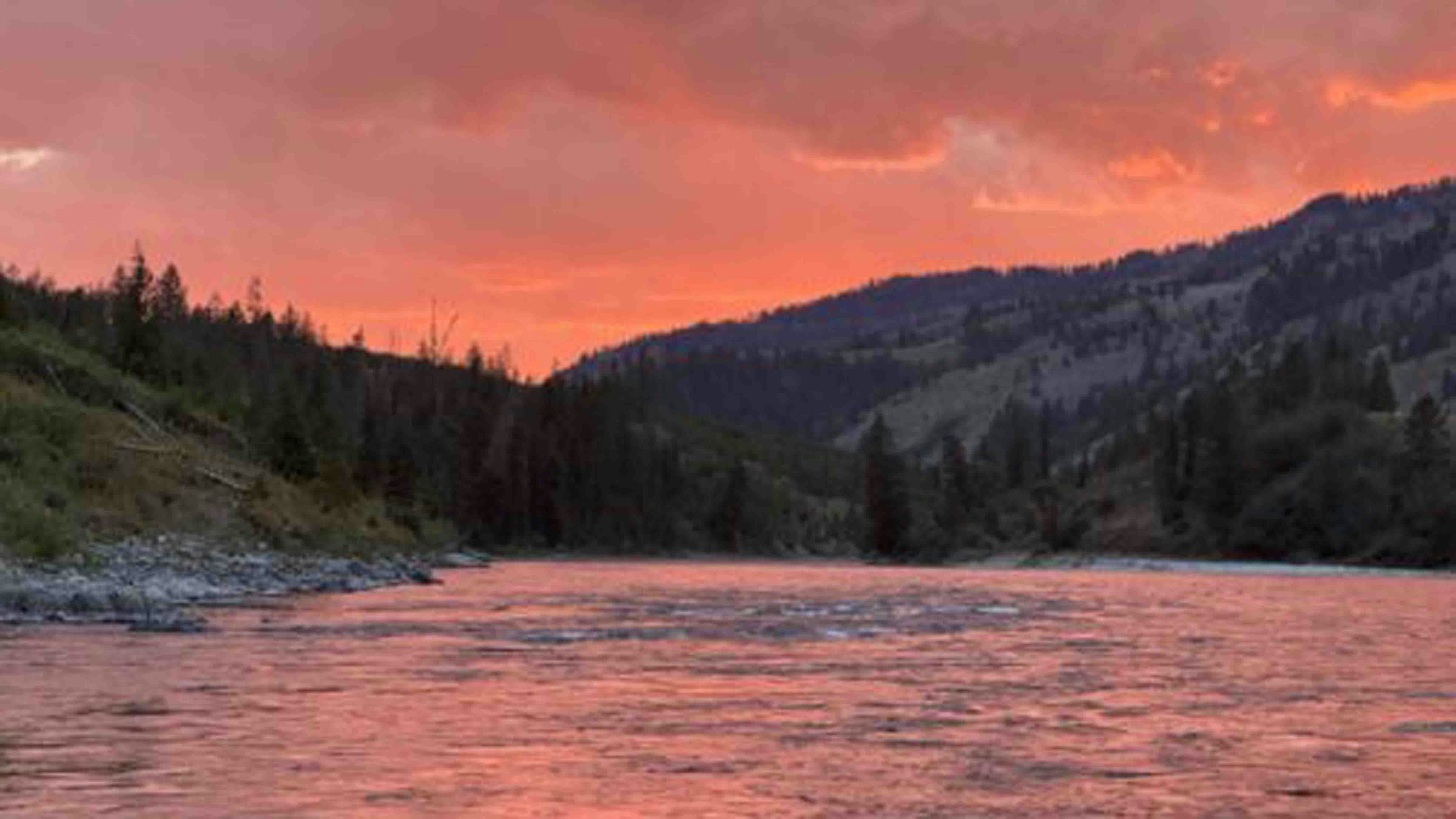 Sunset on the Snake River