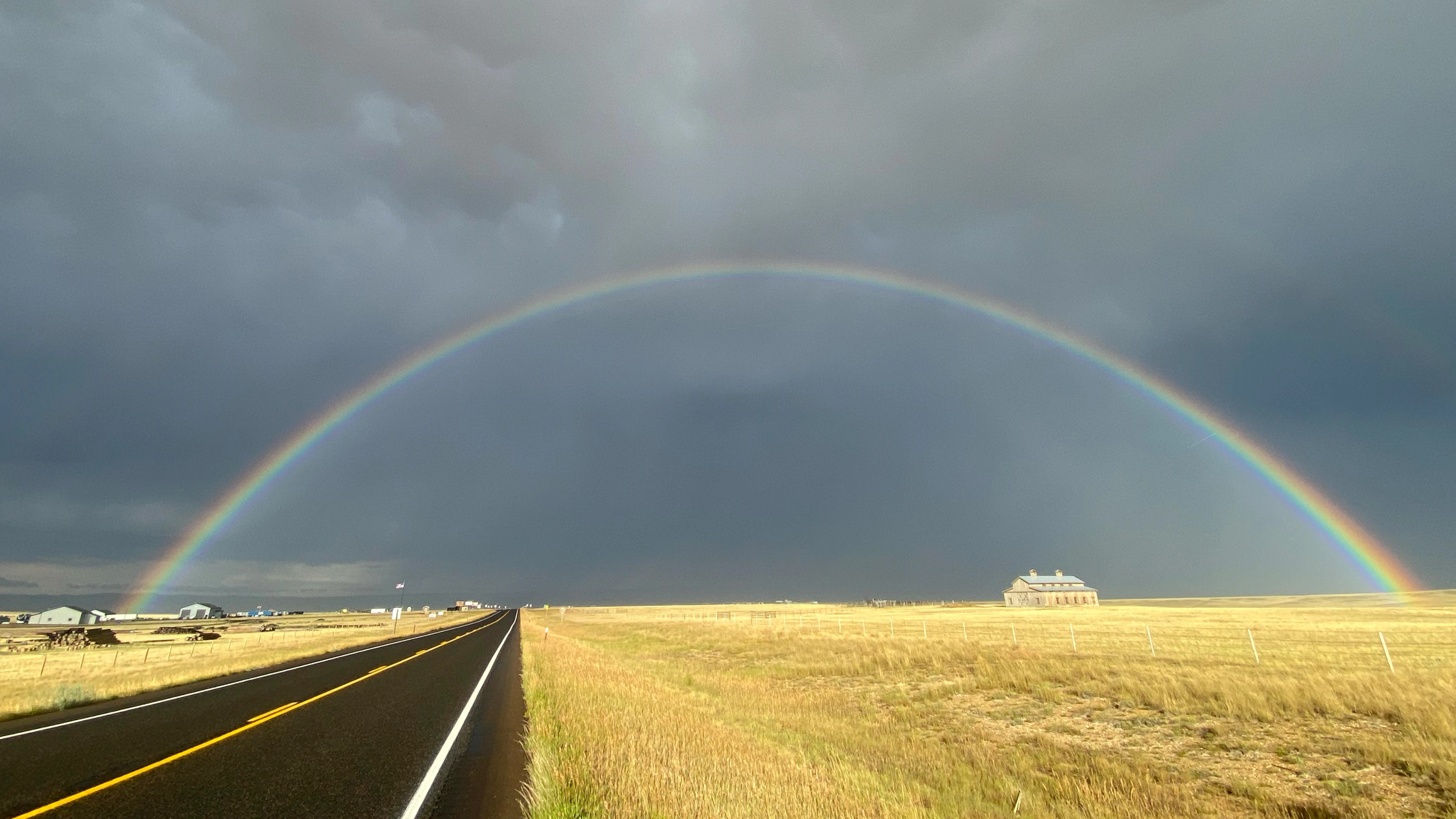 "Road to Laradise. Headed to Laramie from Centennial on rainy afternoon."