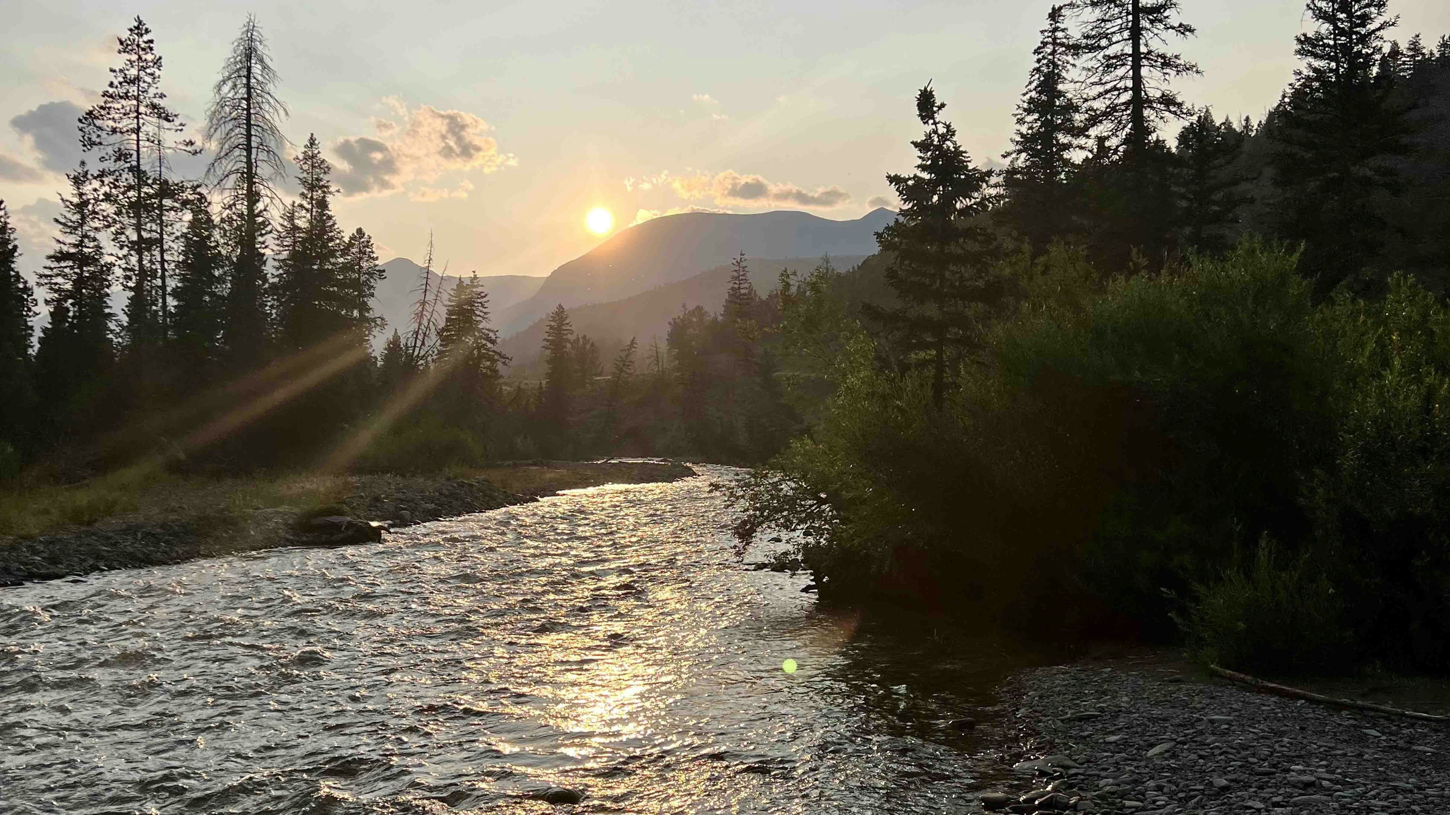 "Sunrise on the Wood River in Meeteetse. For me this is quintessential peace I have come to love in Wyoming."