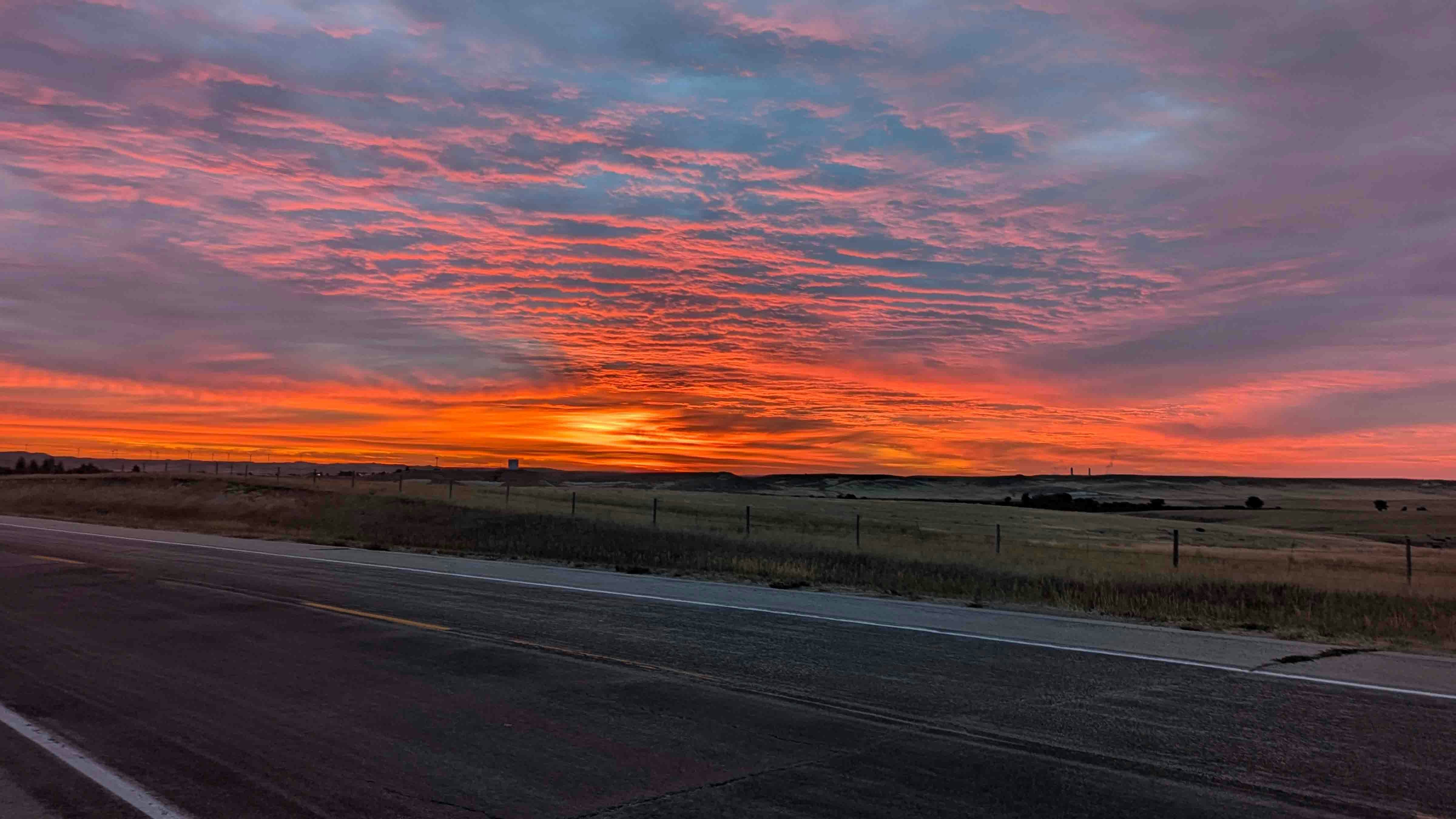 Sunrise over Glenrock.