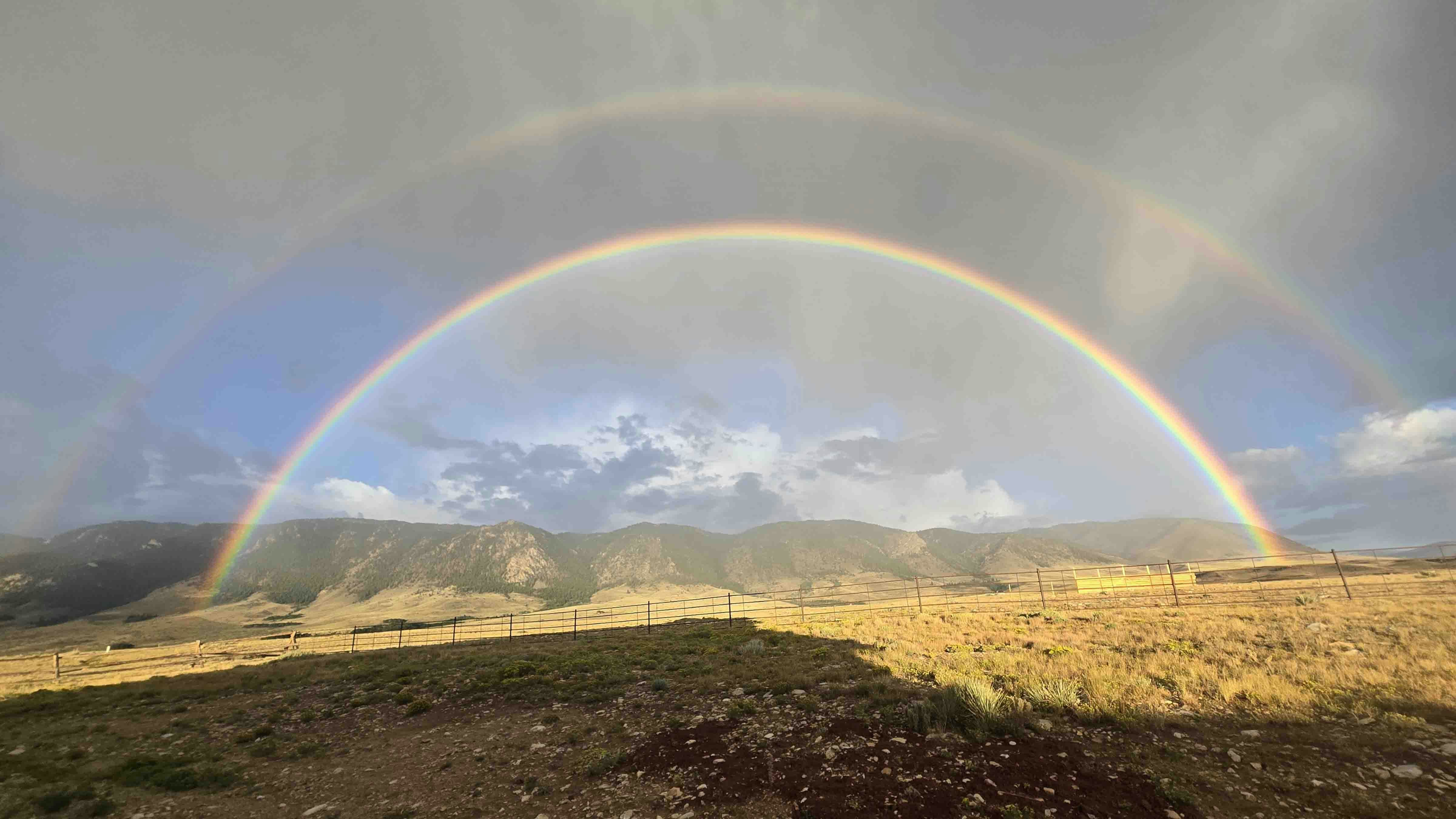 This was taken from my home  after the early morning storm facing Sheep Mountain.  It was a beautiful way to start the day.