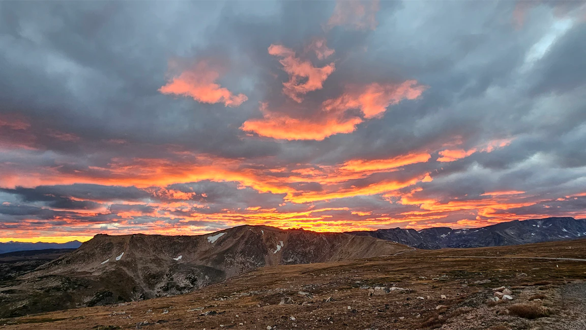 Sunset on the Beartooths