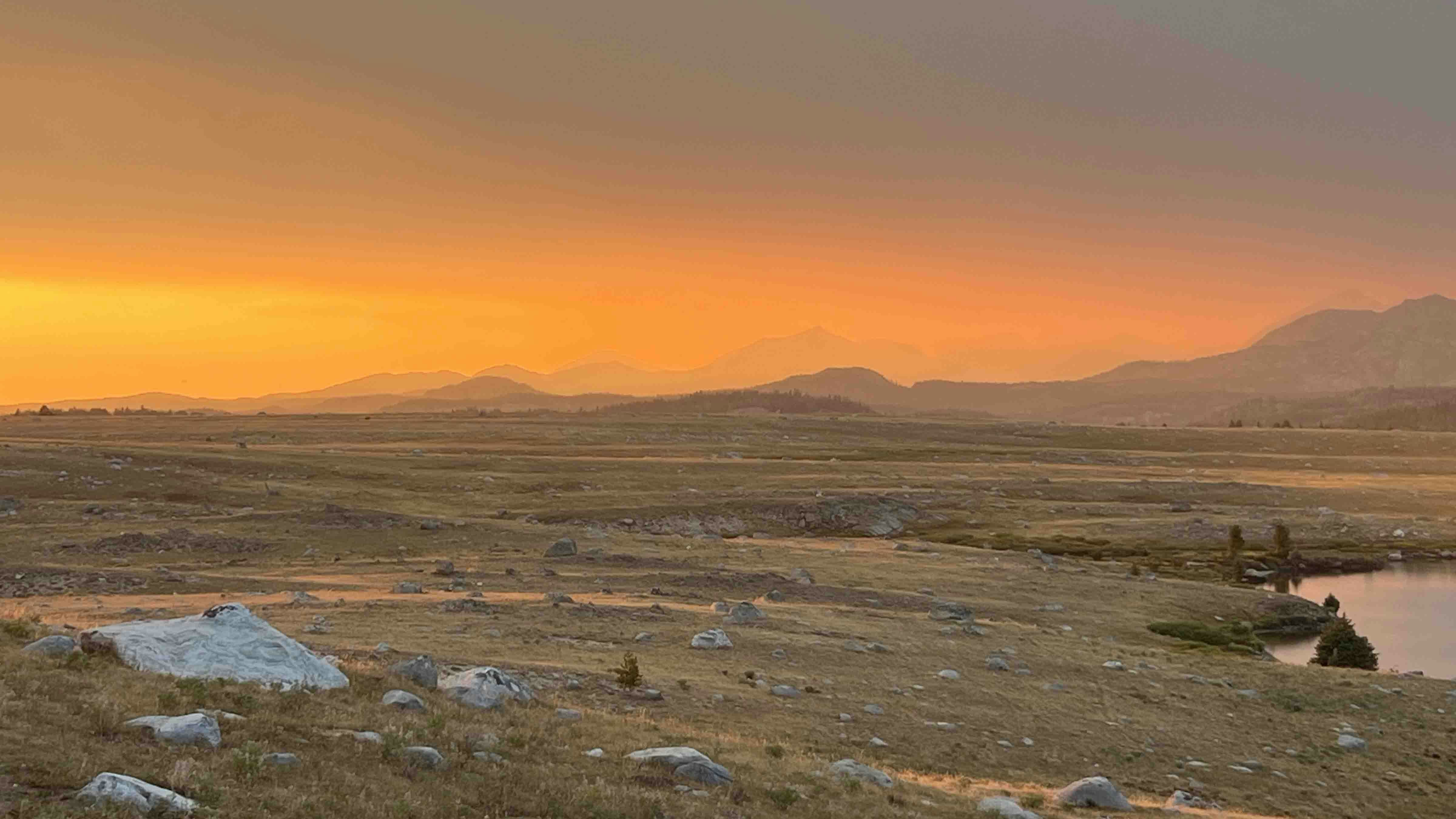 Wind River Mountain sunset