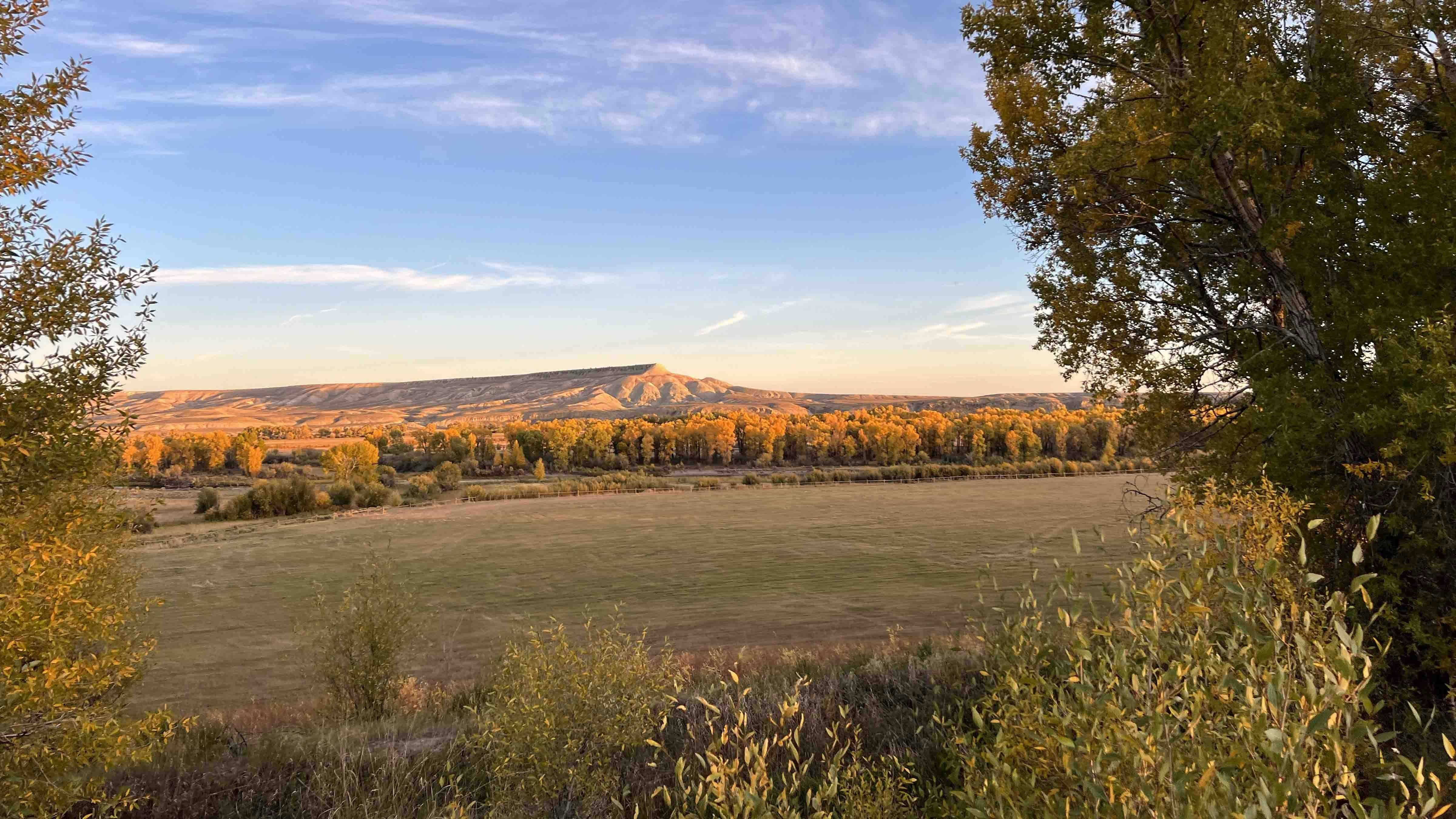 "Green River sunset east of Big Piney on Sept 23, 2024."