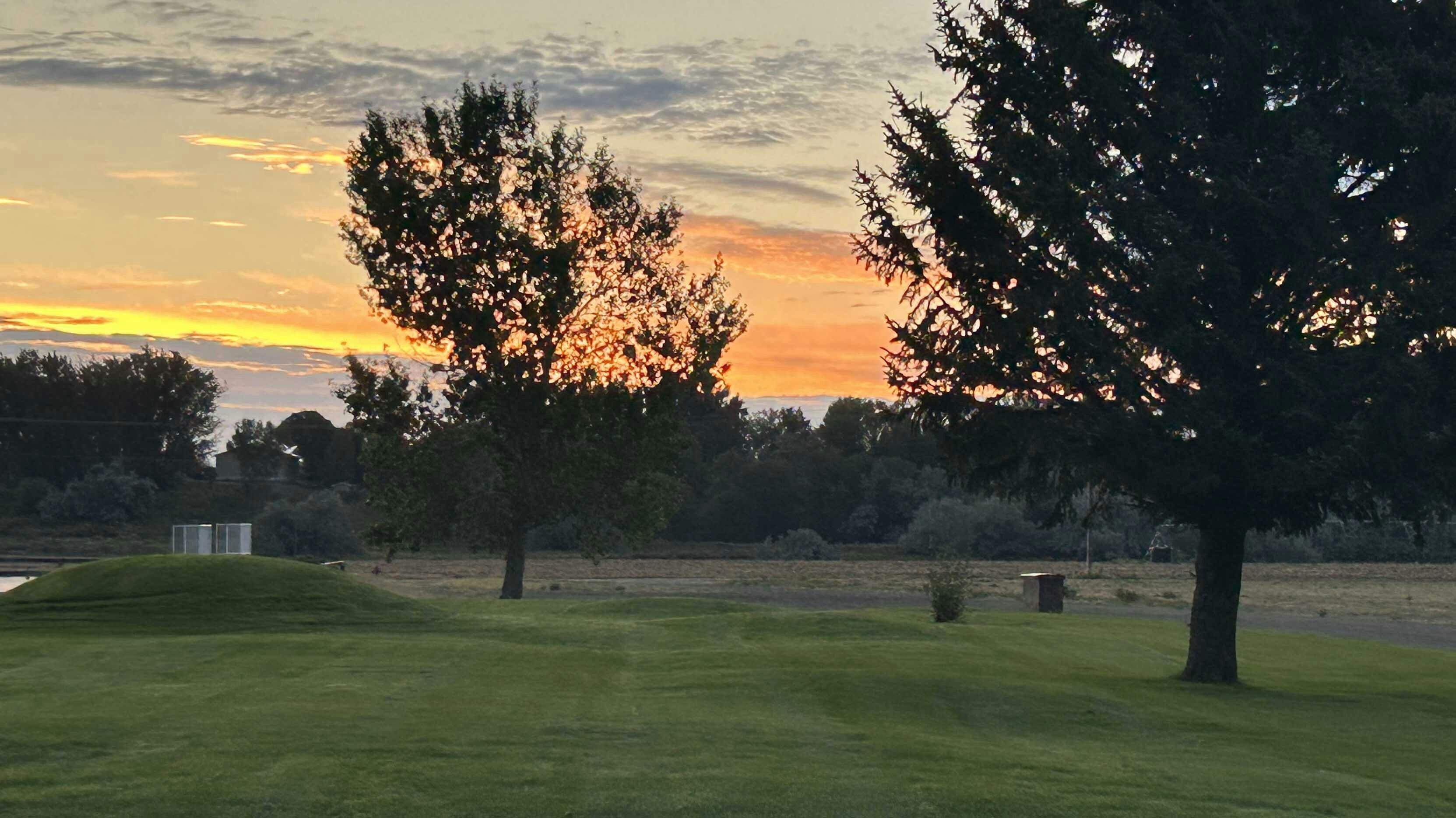 "Sunrise in Worland. I love my morning walks, the sunrise never disappoints me!"