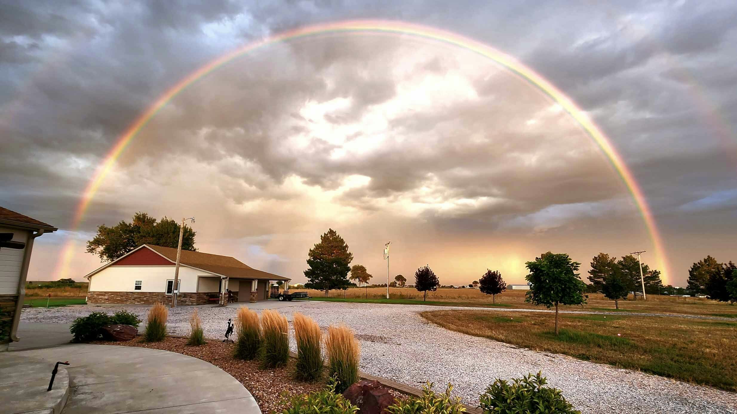Rainbow over Torrington, Wyo. on Sept 3, 2023