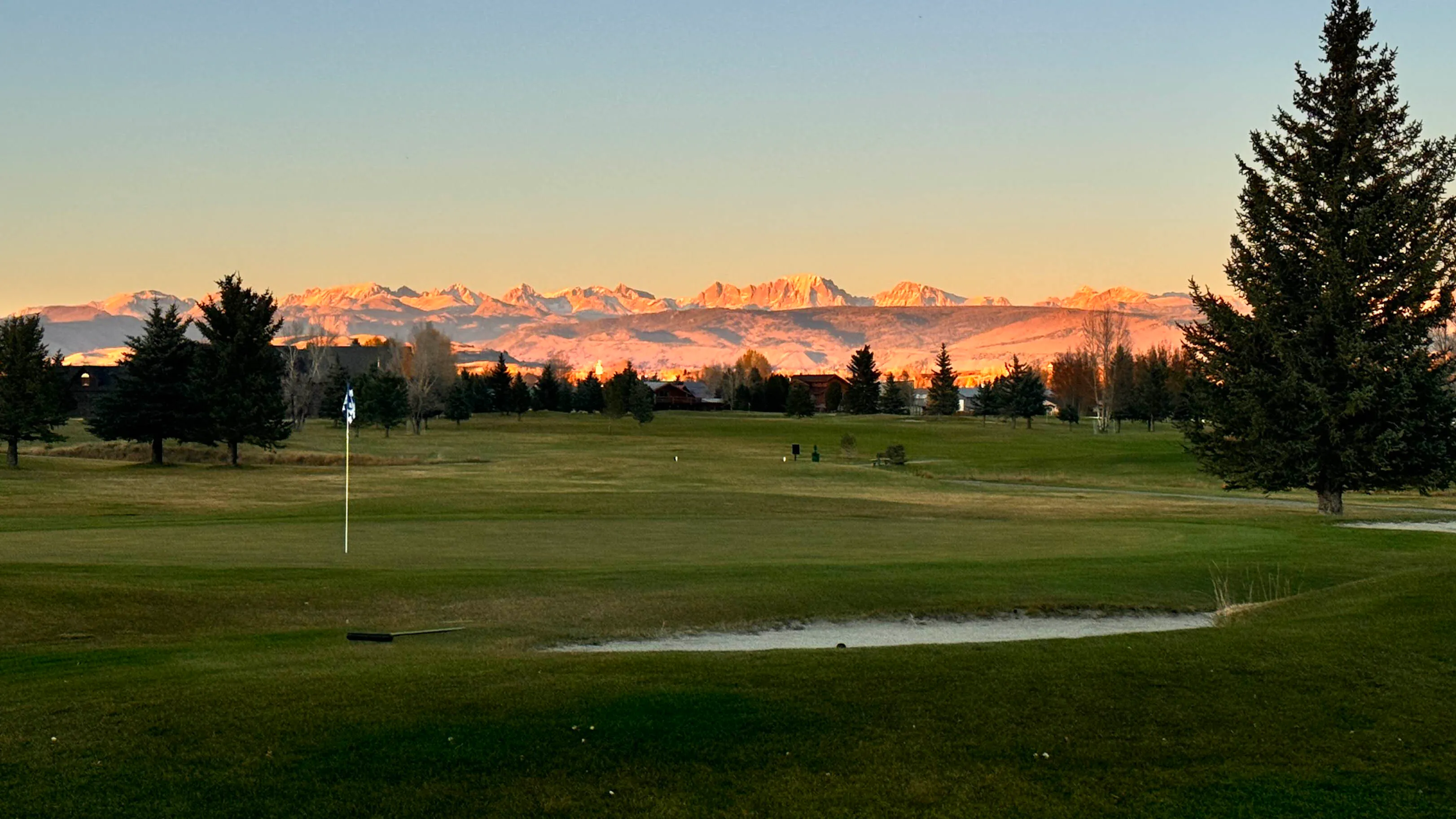 "Last day of golf in Pinedale!"