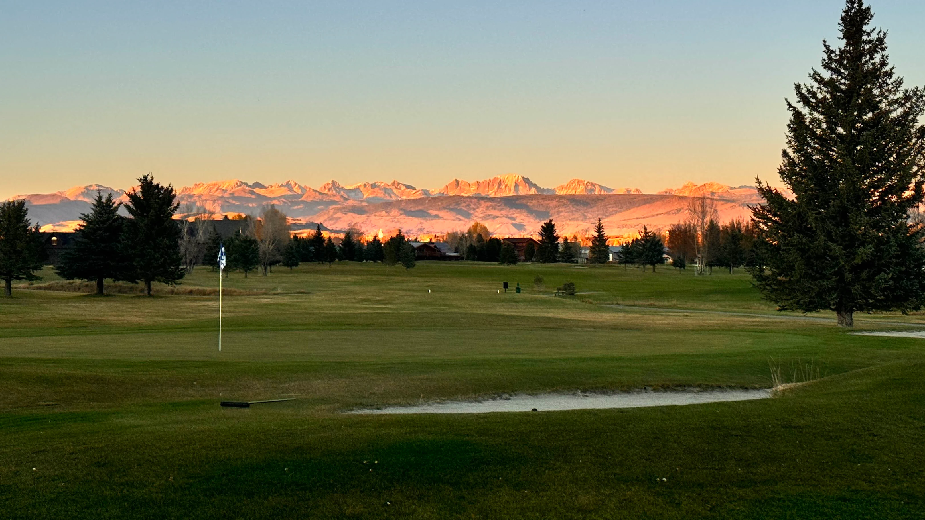"Last day of golf in Pinedale!"