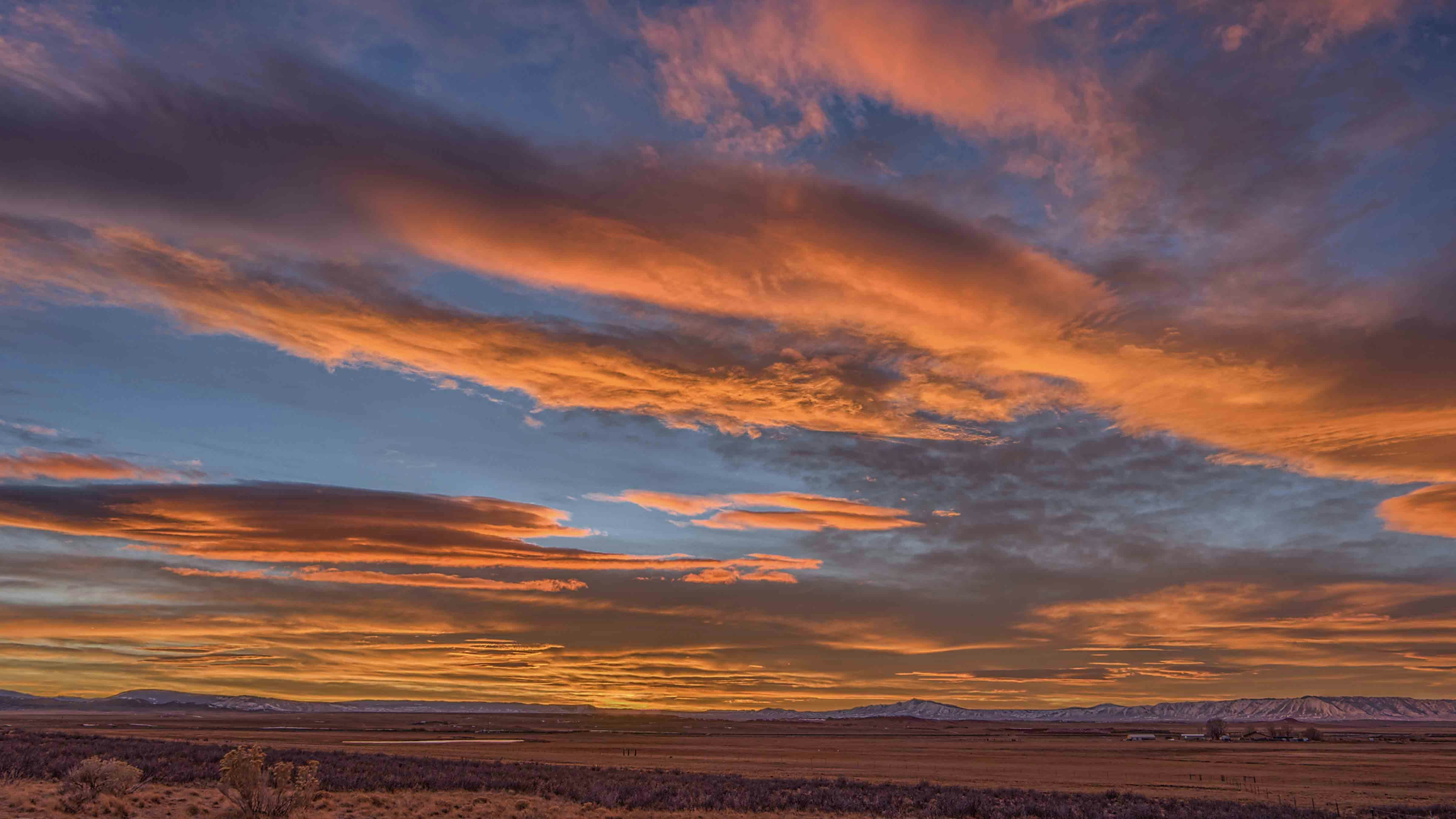 South of Laramie. Everything took on an amazing red hue!