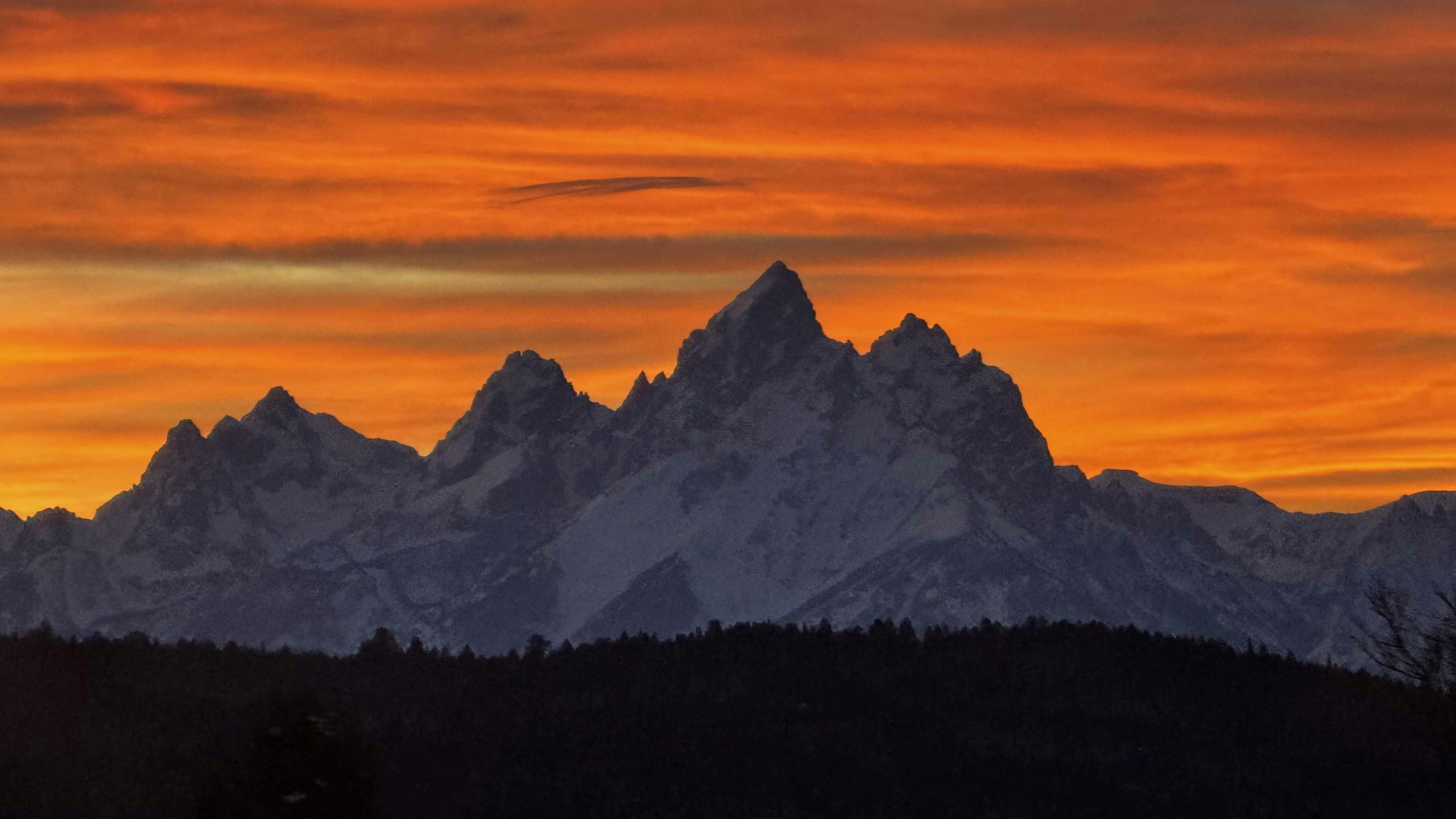 "Teton sunset."