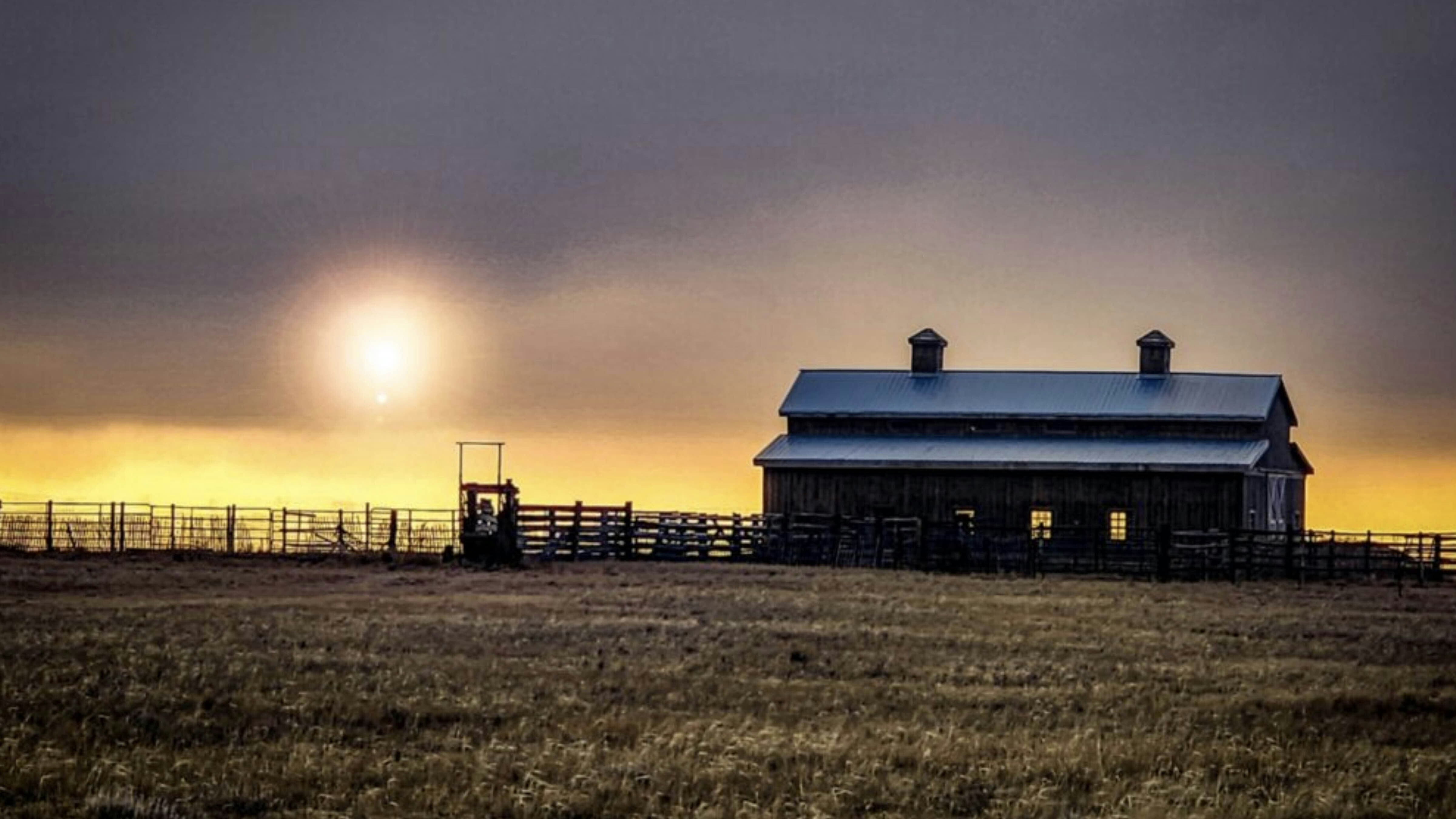 "Beautiful. Rural Albany County sunset."