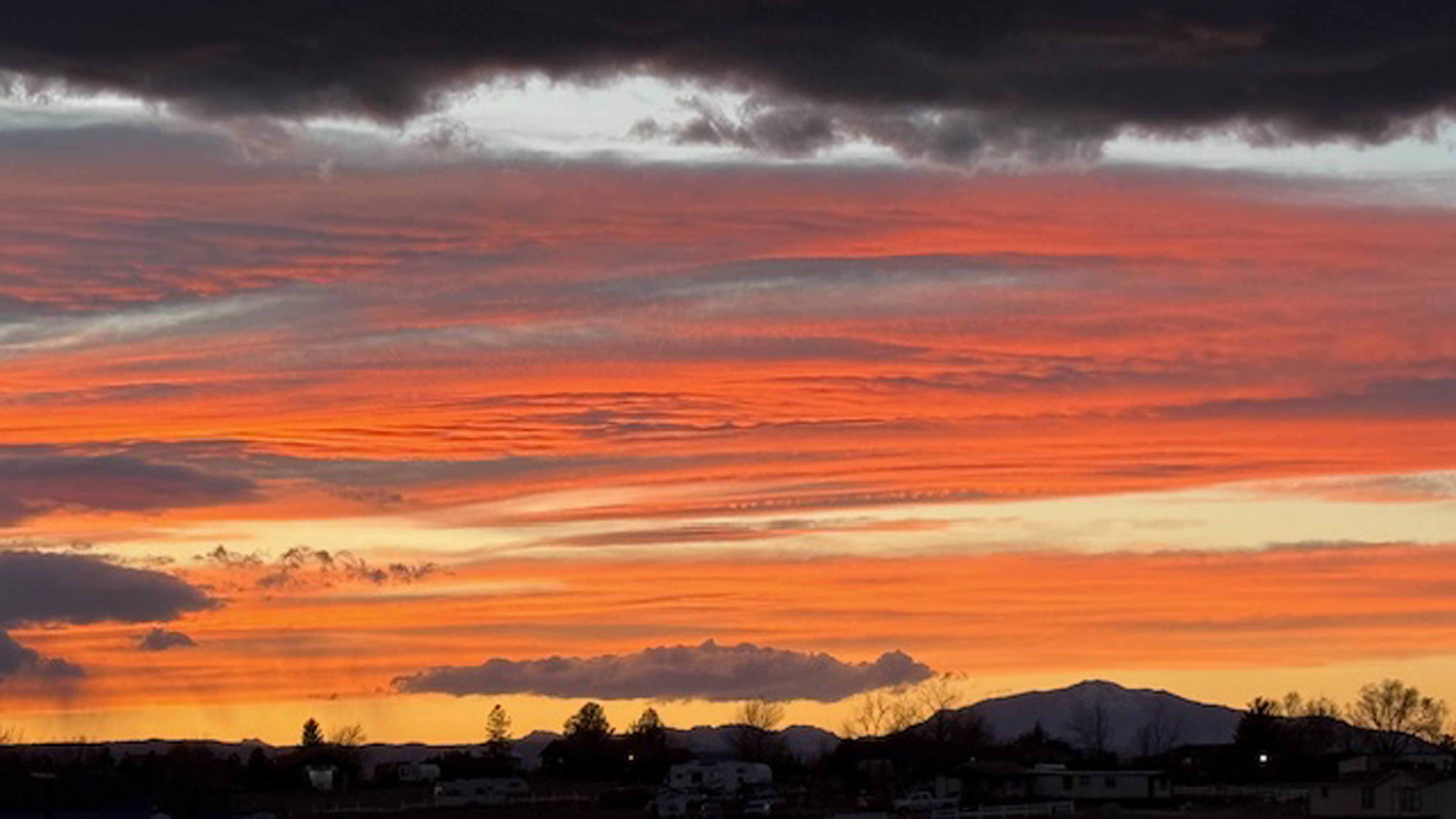 "Looking from Wheatland toward Laramie Peak."