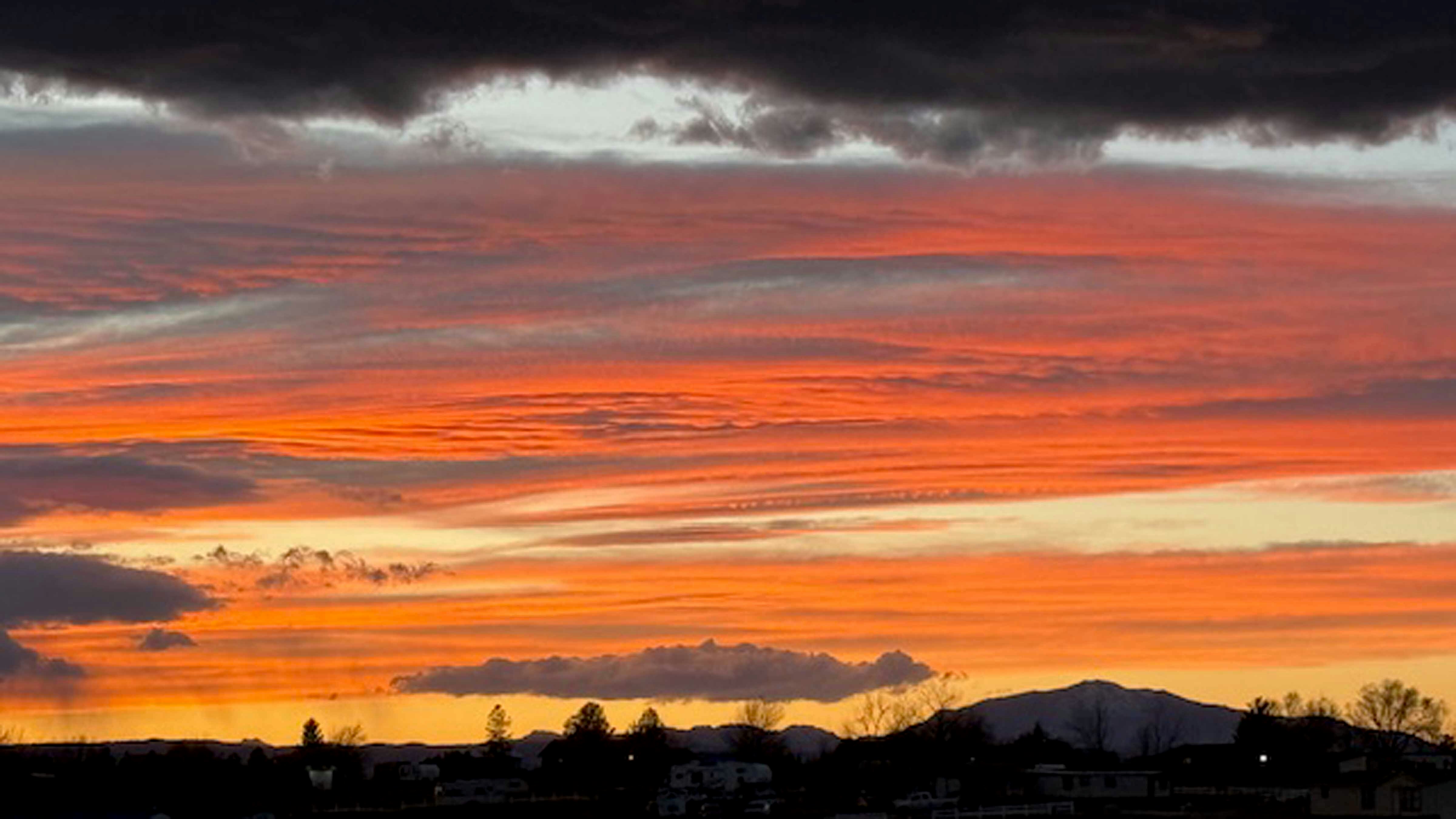 "Looking from Wheatland toward Laramie Peak."