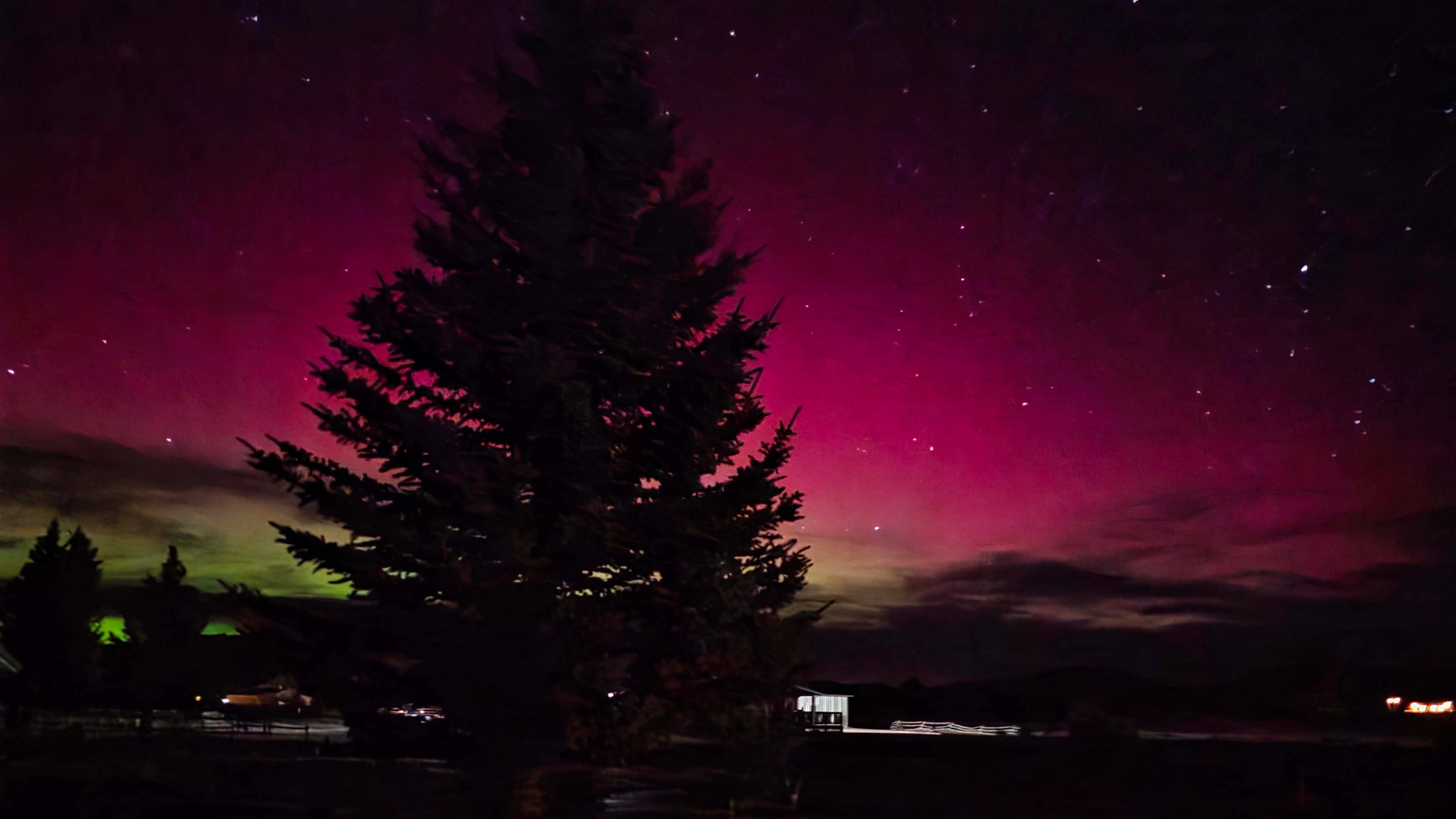 "This was taken north of Dubois on Friday night."