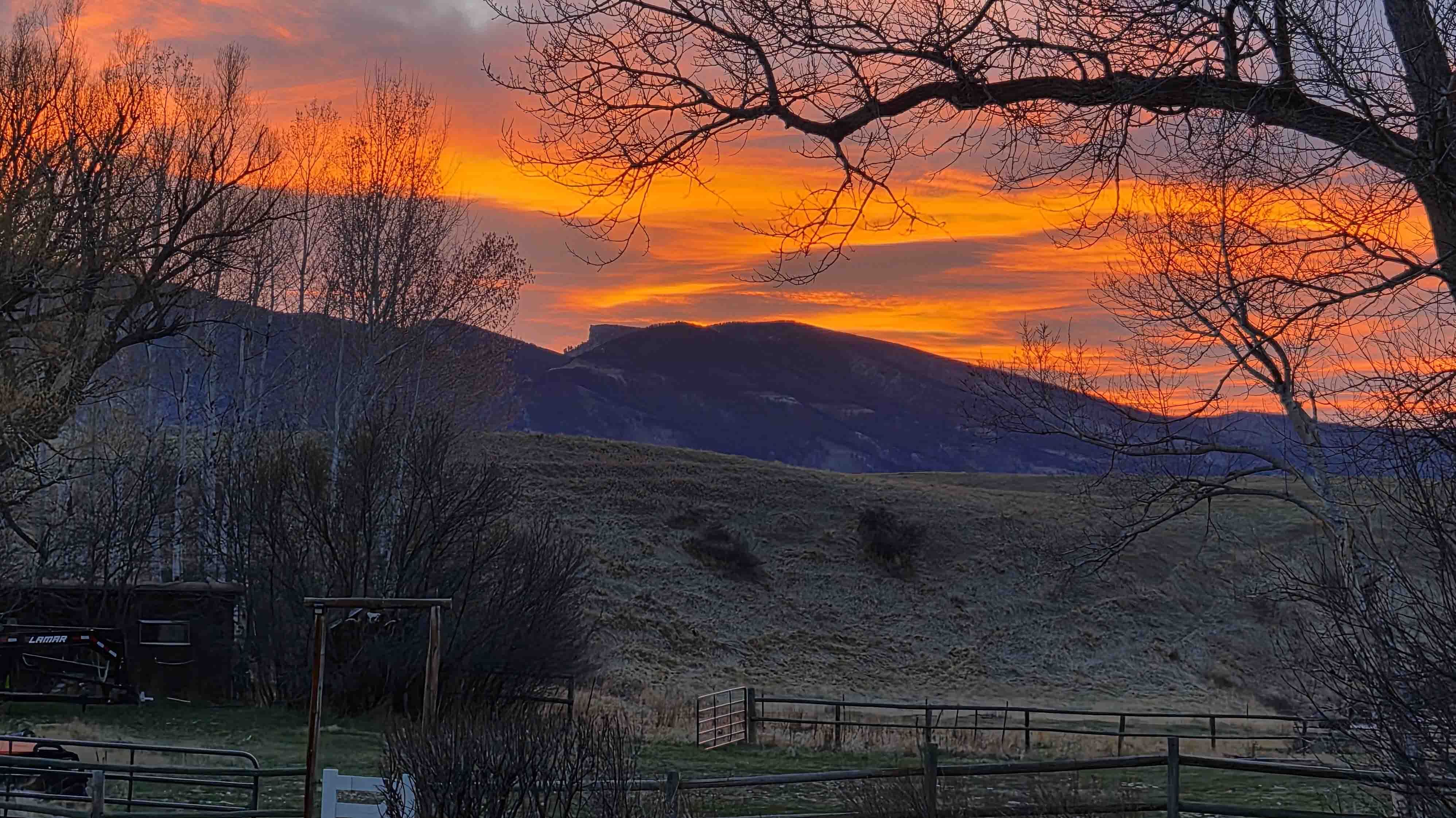 "Sunset on the Big Horns"